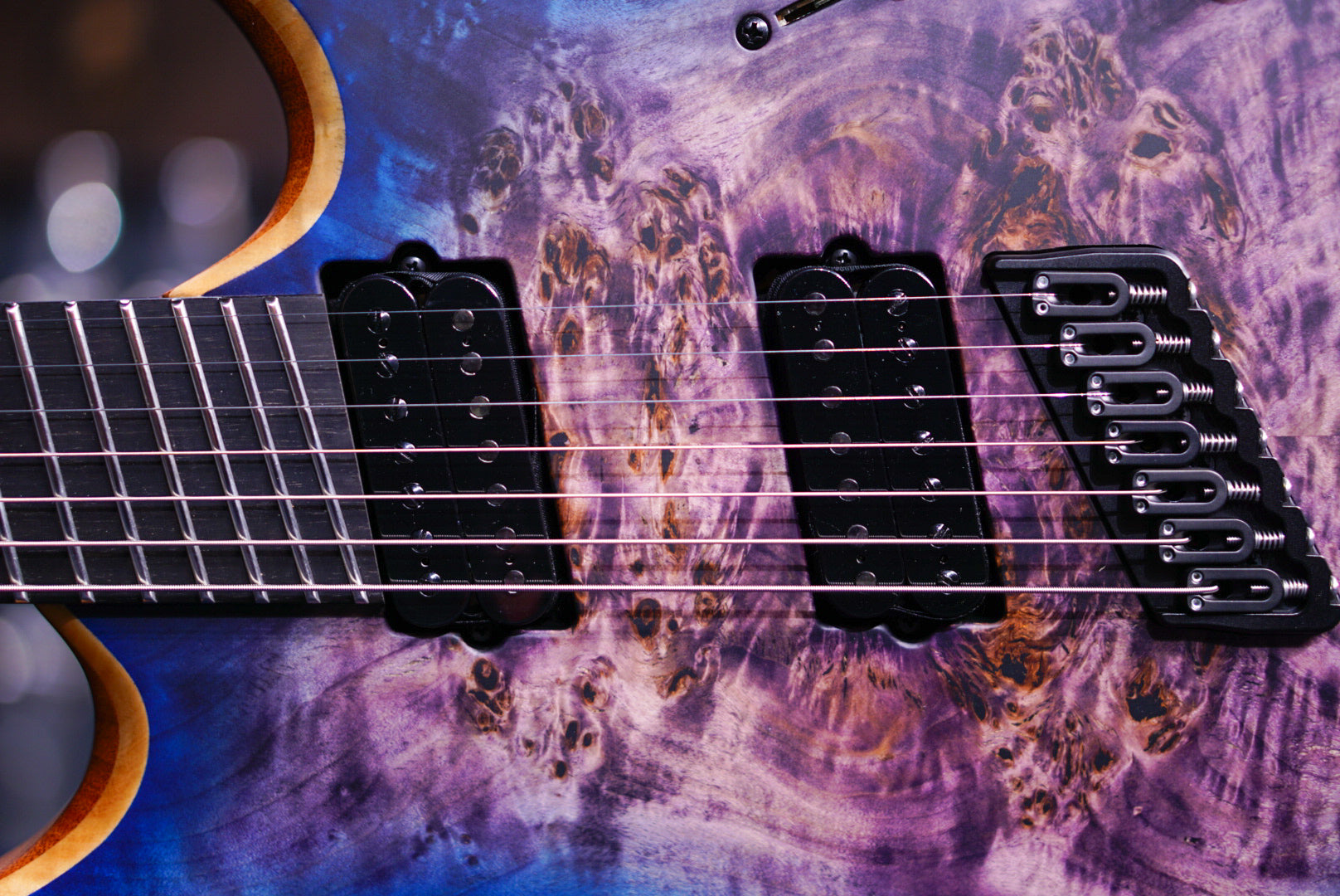 Mayones Duvell elite VF7 trans dirty purple blue burst satine DF2311583