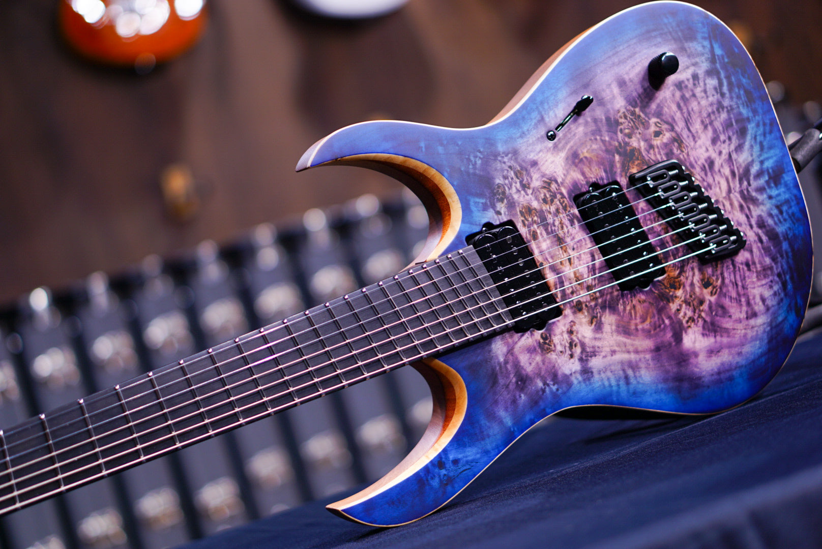 Mayones Duvell elite VF7 trans dirty purple blue burst satine DF2311583