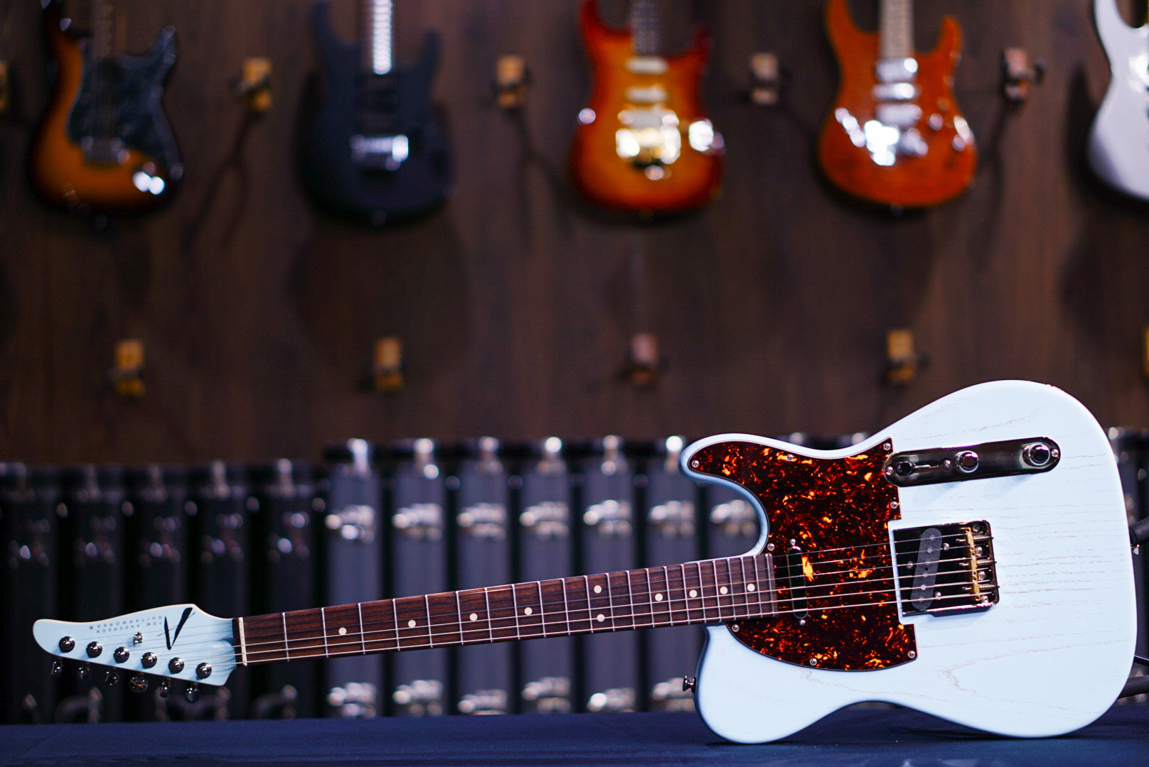 Tom Anderson T Icon Satin Organic Grain Sonic Blue With Brown 03-22-24A