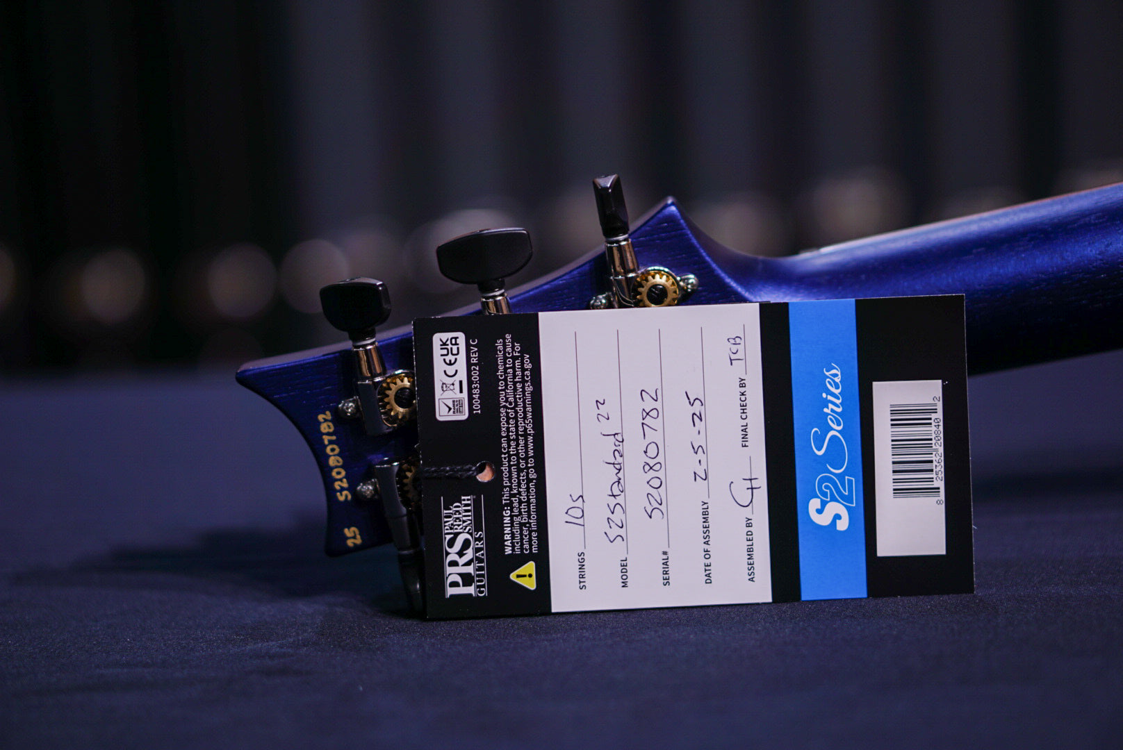 PRS S2 Standard 22 Satin Metallic Midnight S2080782