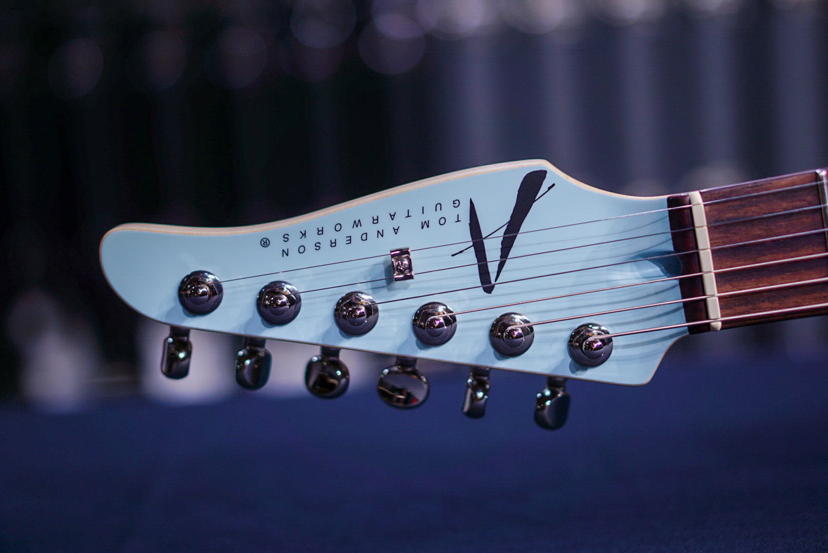 Tom Anderson T Icon Satin Organic Grain Sonic Blue With Brown 03-22-24A