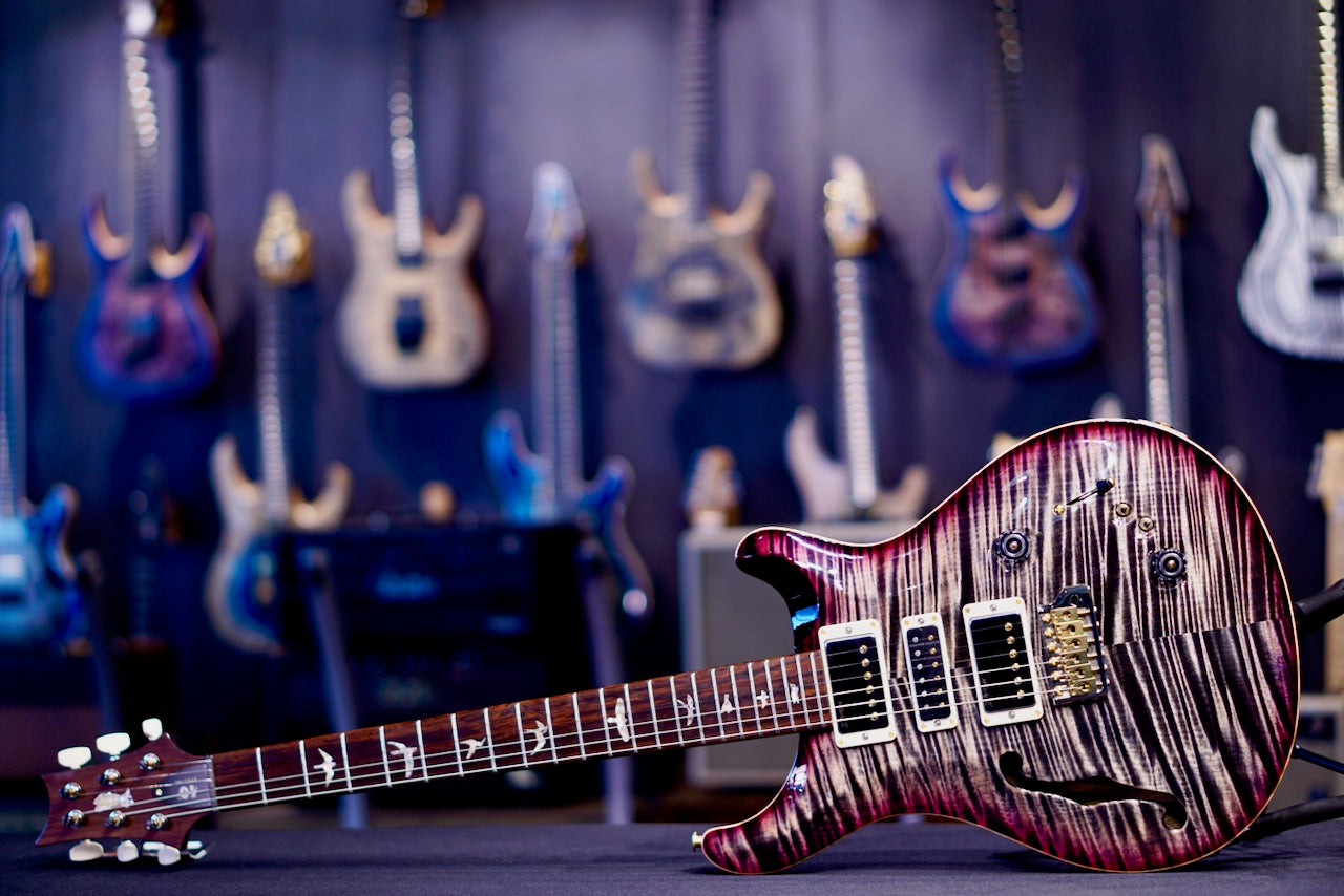 PRS 40th Anniversary Special Semi Hollow Ltd Ed Charcoal Purple Burst 0419137