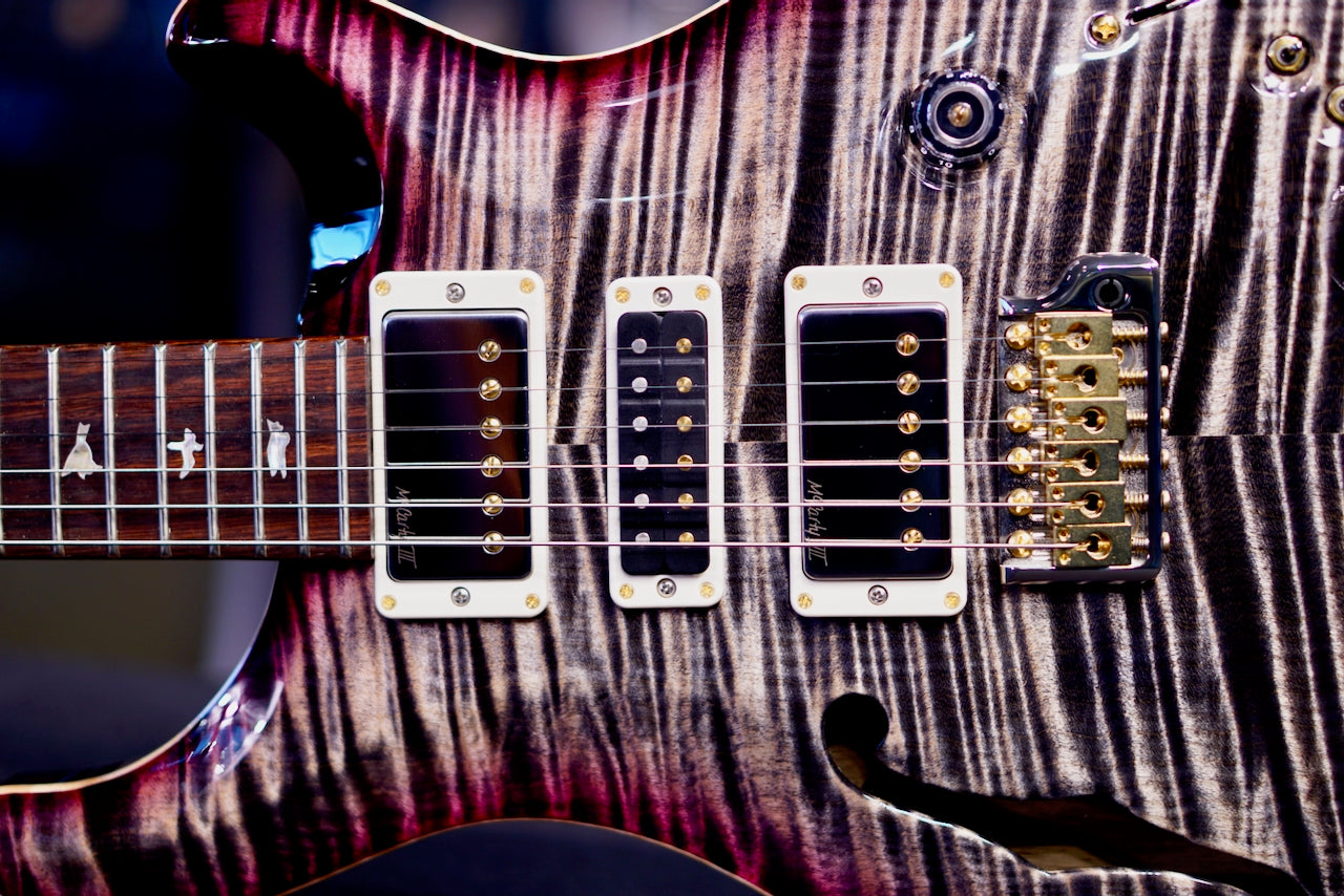 PRS 40th Anniversary Special Semi Hollow Ltd Ed Charcoal Purple Burst 0419137