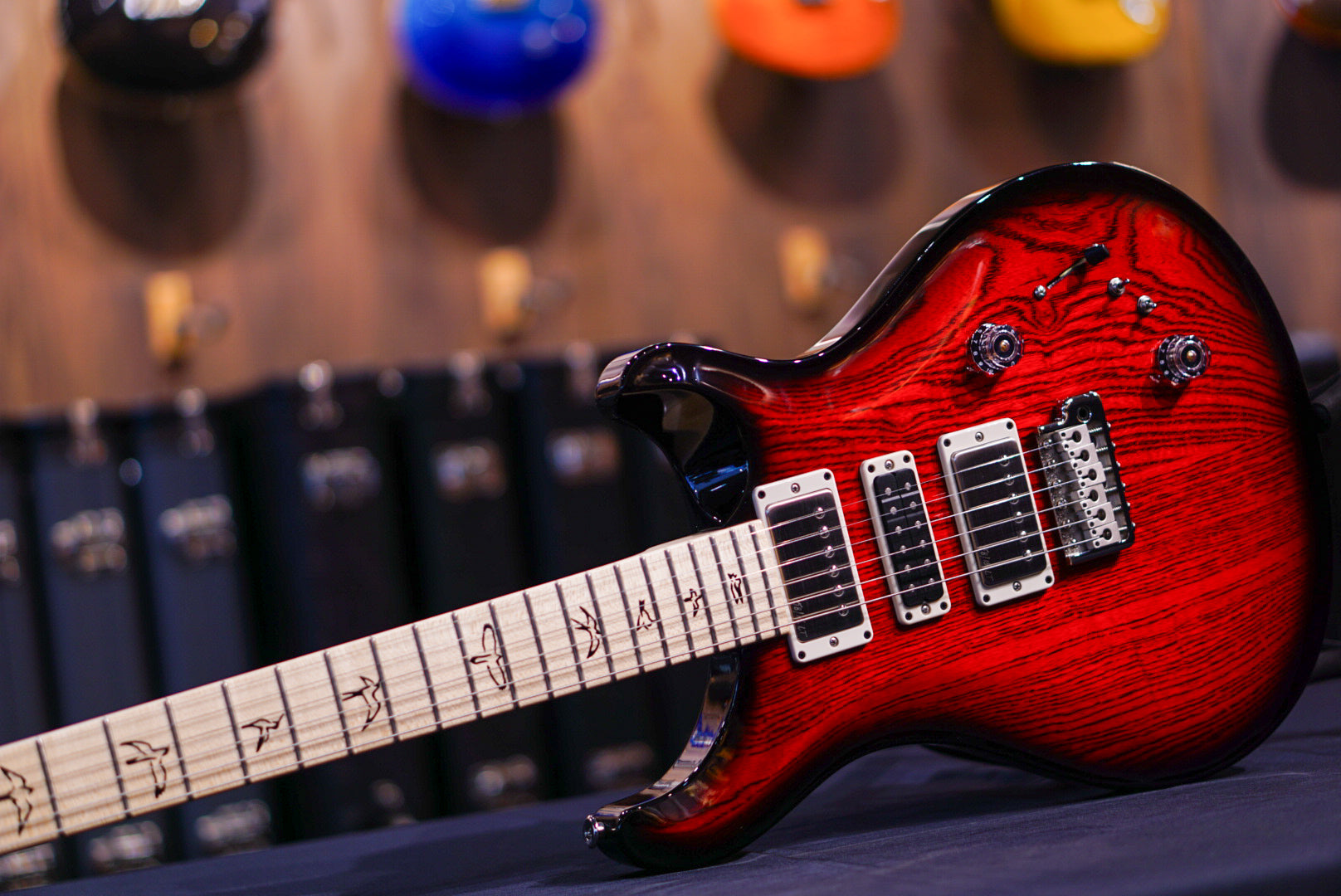 PRS Swamp Ash Special Maple Scarlet Smokeburst 0403614