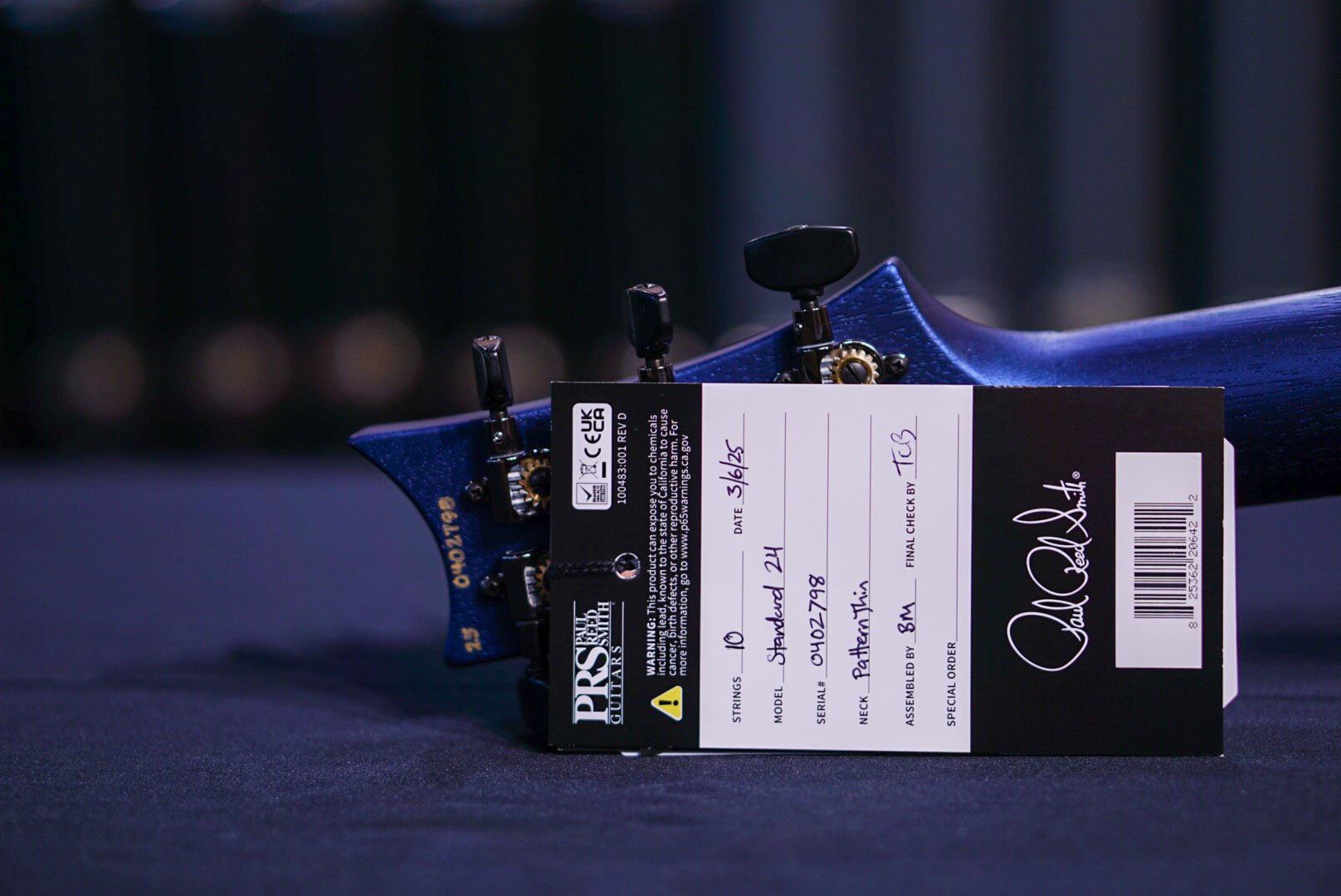 PRS Core Standard 24 Satin Pearl Black 0402798