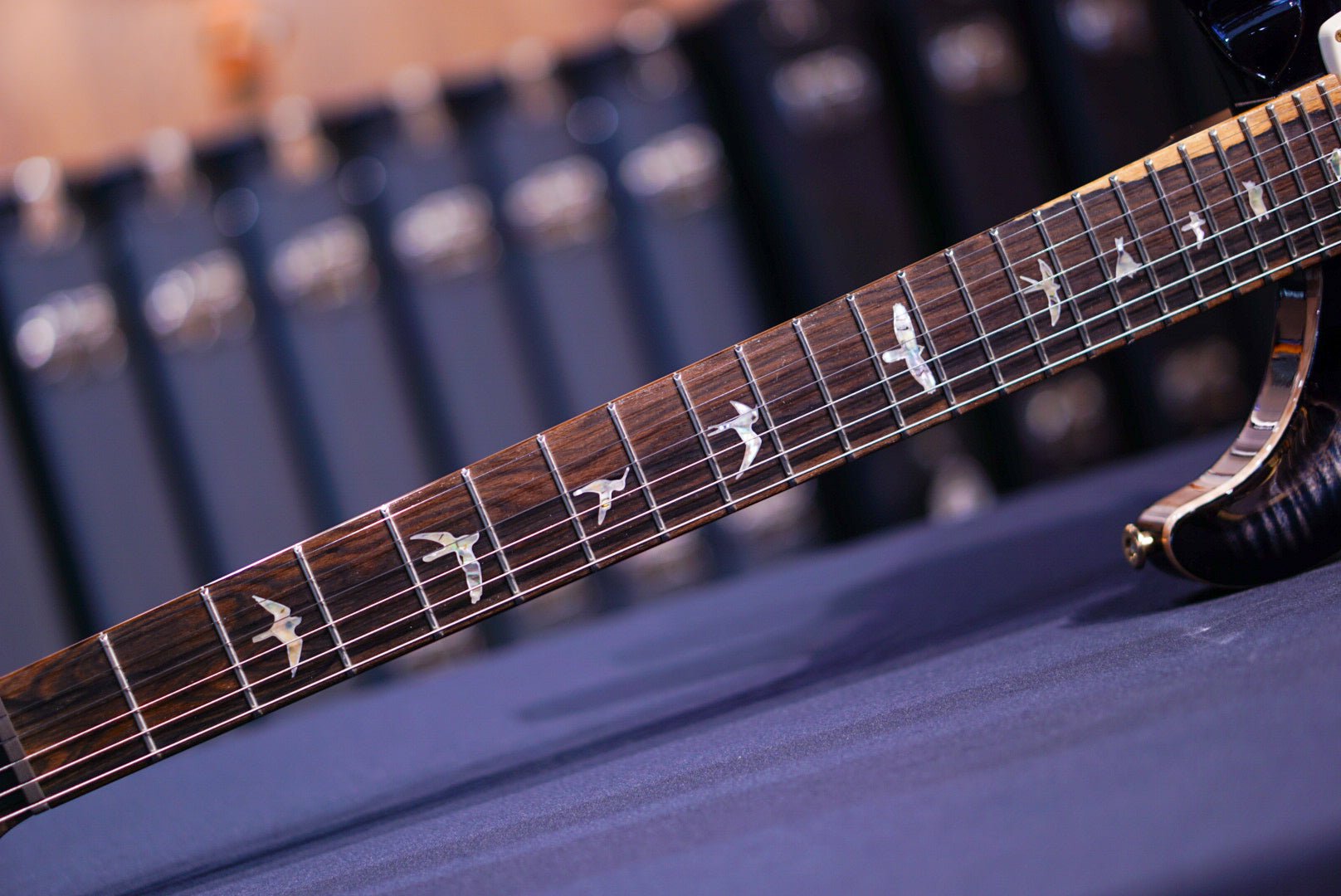 PRS 40th Anniversary Custom 24-08 Semi-Hollow Limited Edition Faded Whale Blue Smokeburst 0401381