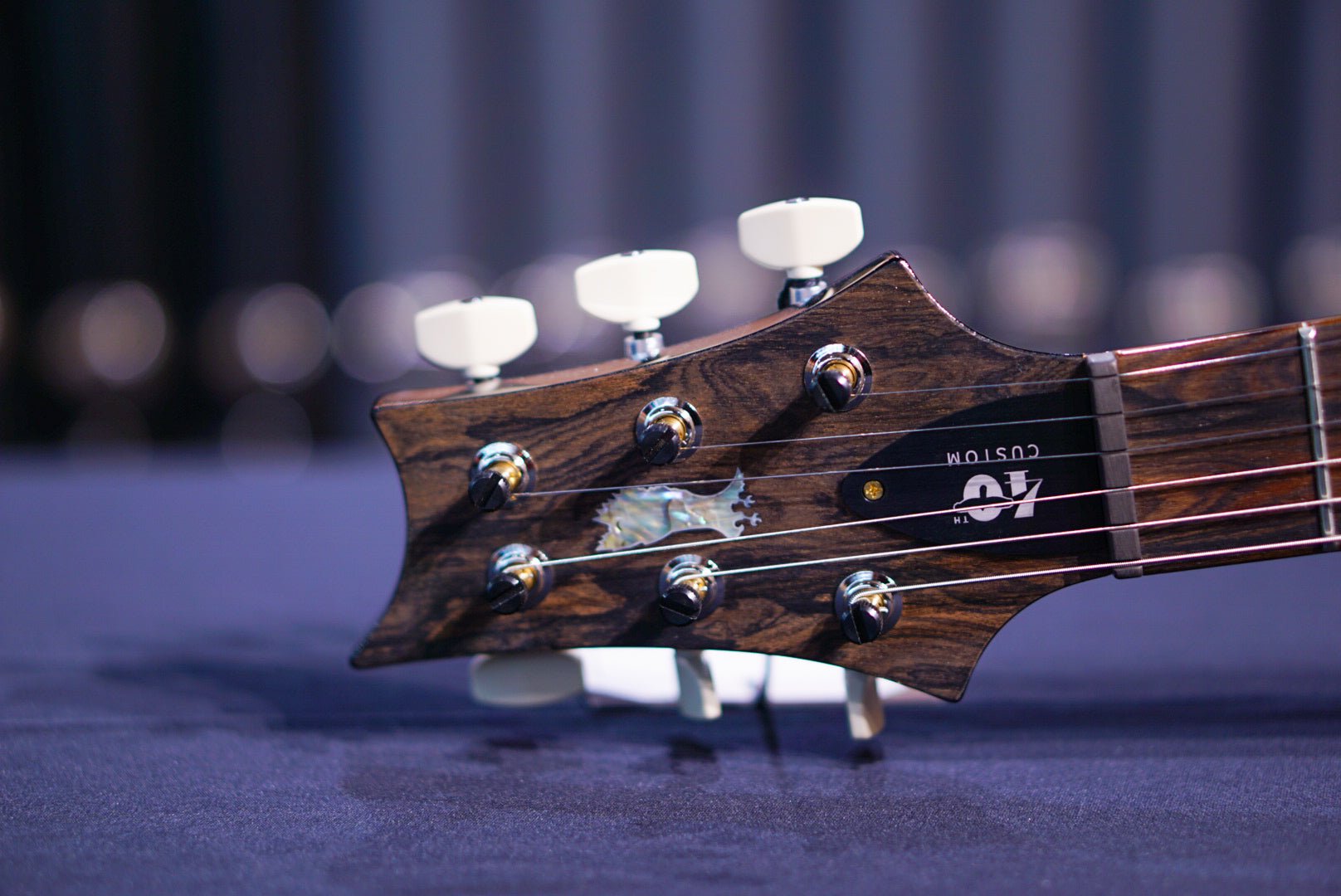 PRS 40th Anniversary Custom 24-08 Semi-Hollow Limited Edition Faded Whale Blue Smokeburst 0401381