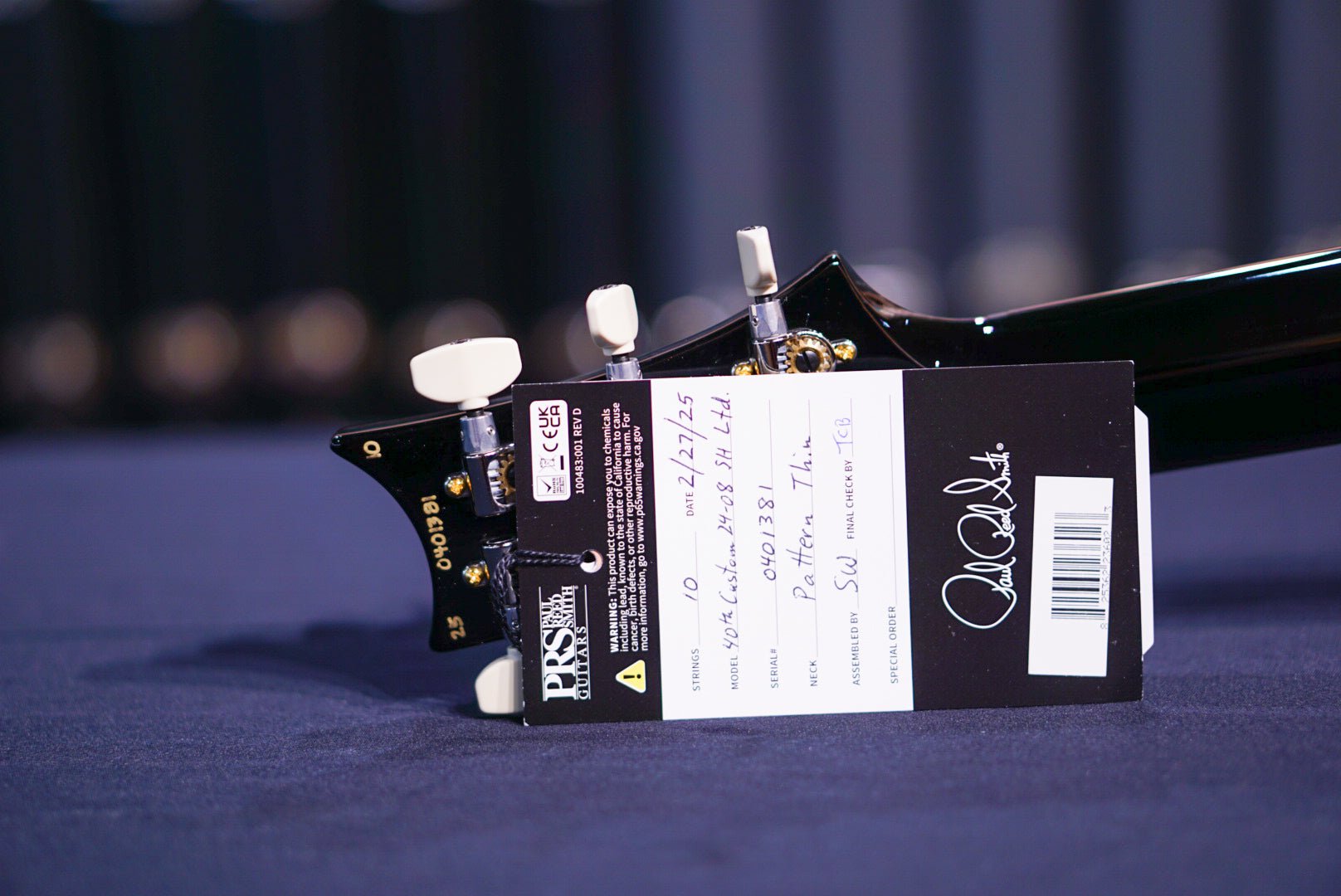 PRS 40th Anniversary Custom 24-08 Semi-Hollow Limited Edition Faded Whale Blue Smokeburst 0401381