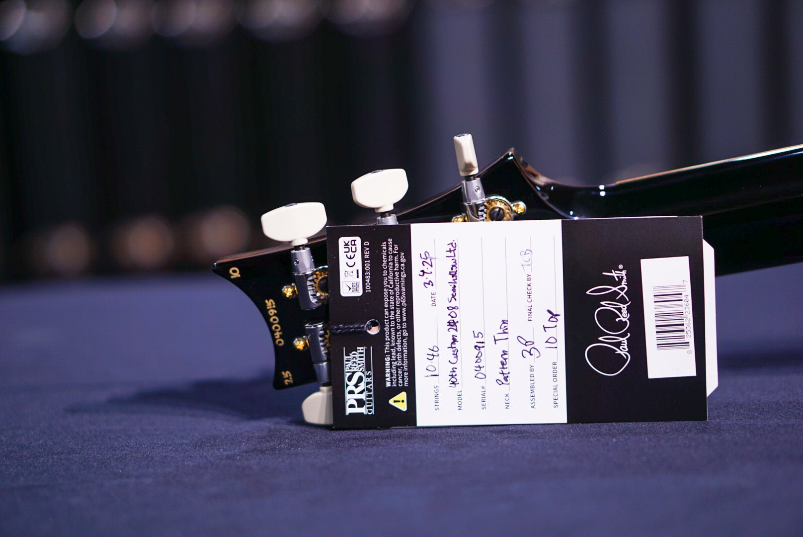 PRS 40th Anniversary Custom 24-08 Semi-Hollow Limited Edition Charcoal Tri-Color Burst 0400915