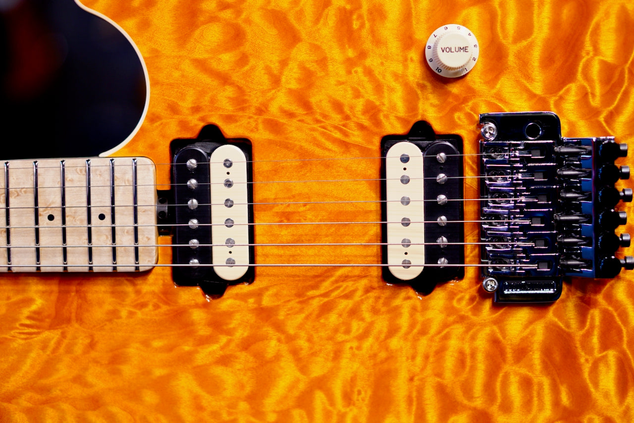 Ernieball Musicman Axis 30th Translucent Gold Quilt H04434