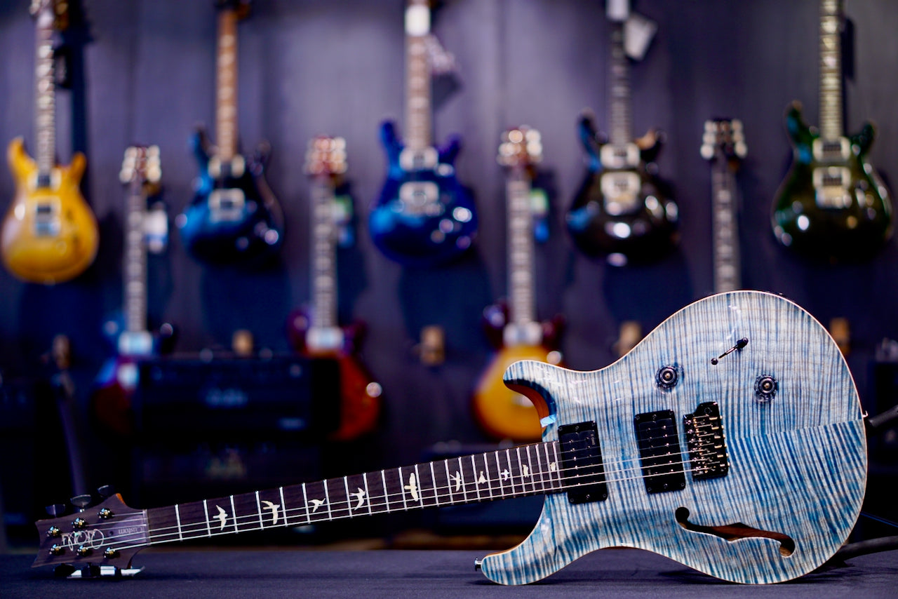 PRS Custom 24 Semi-Hollow Exclusive Artist Top Faded Indigo 0427487