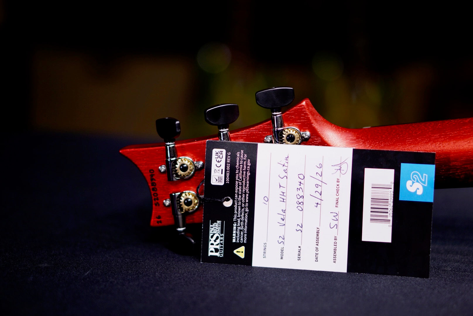 PRS S2 Vela HHT Red Apple Metallic S2088340