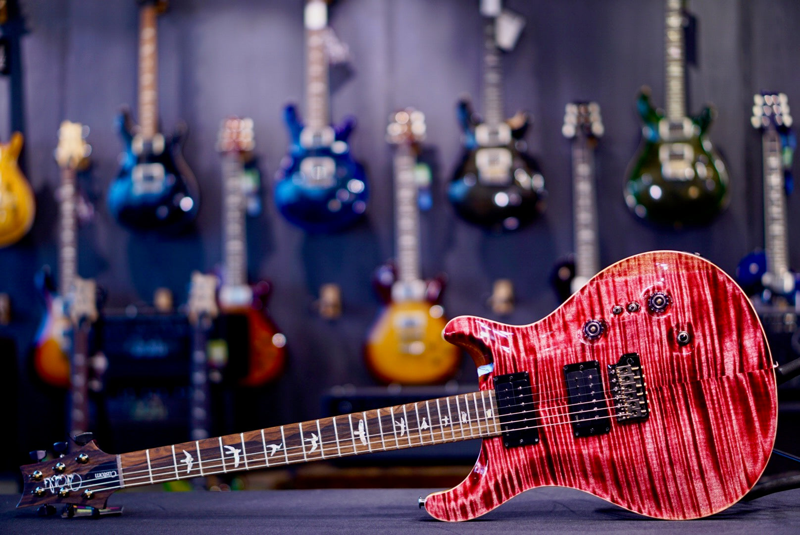 PRS Custom 24-08 Stained Neck Pomegranate { Private Stock Color } 0428926
