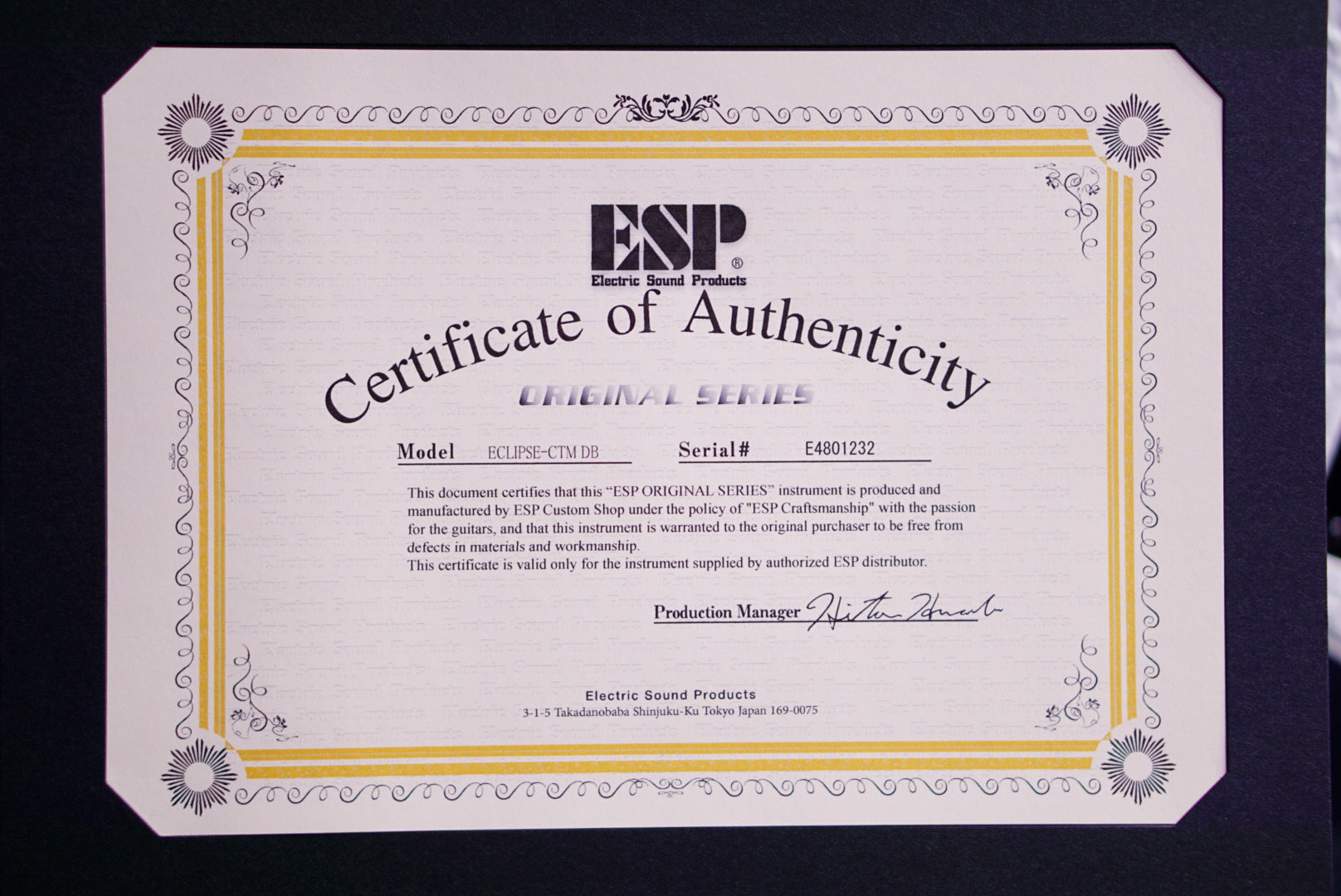 ESP Eclipse CTM DB/E Castmetal white E4801232