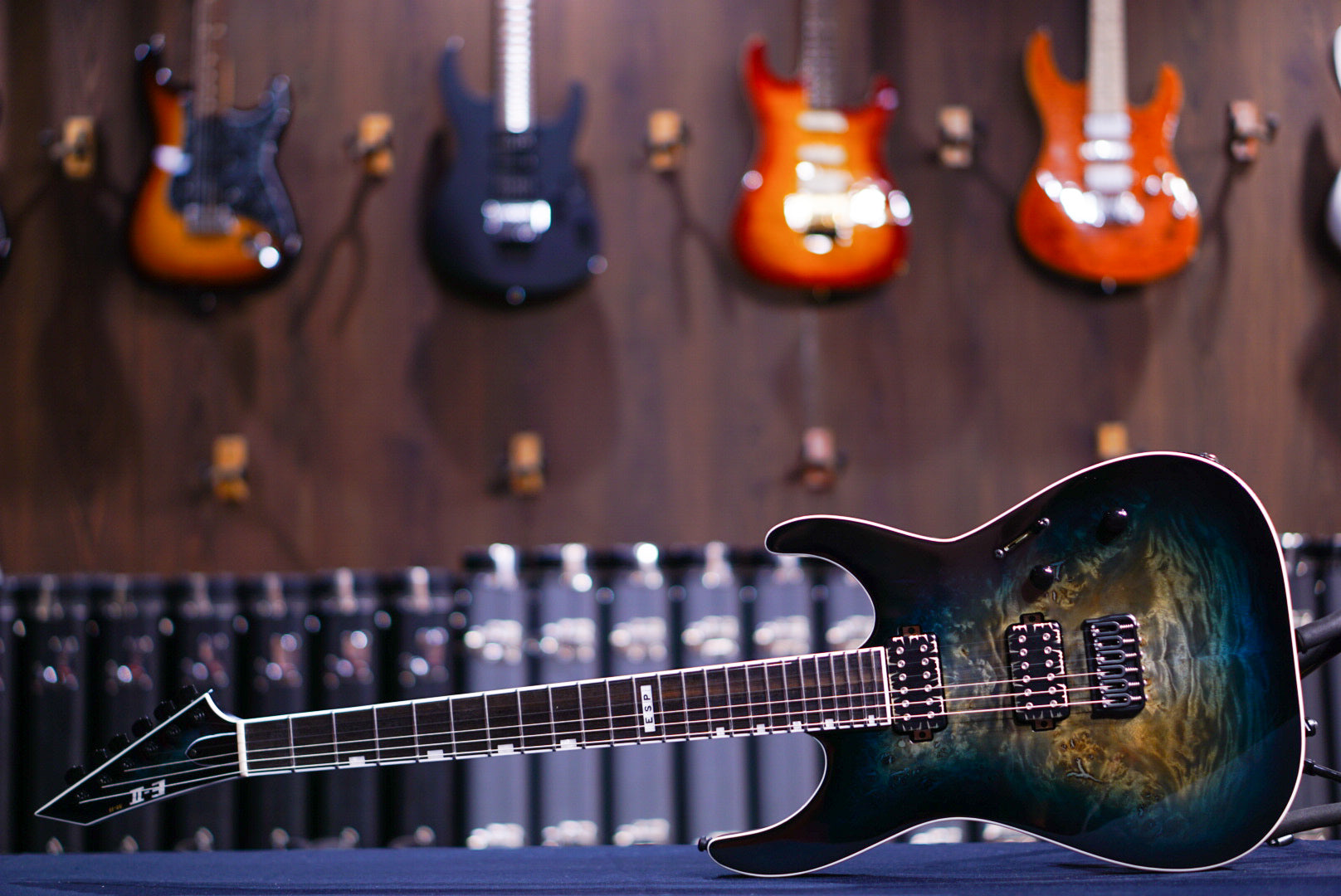 ESP E-II M-II NT HS BM Mercury Blue Burst