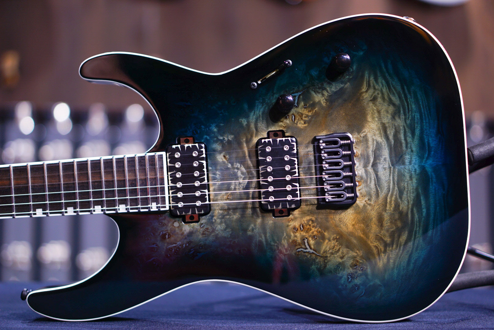 ESP E-II M-II NT HS BM Mercury Blue Burst