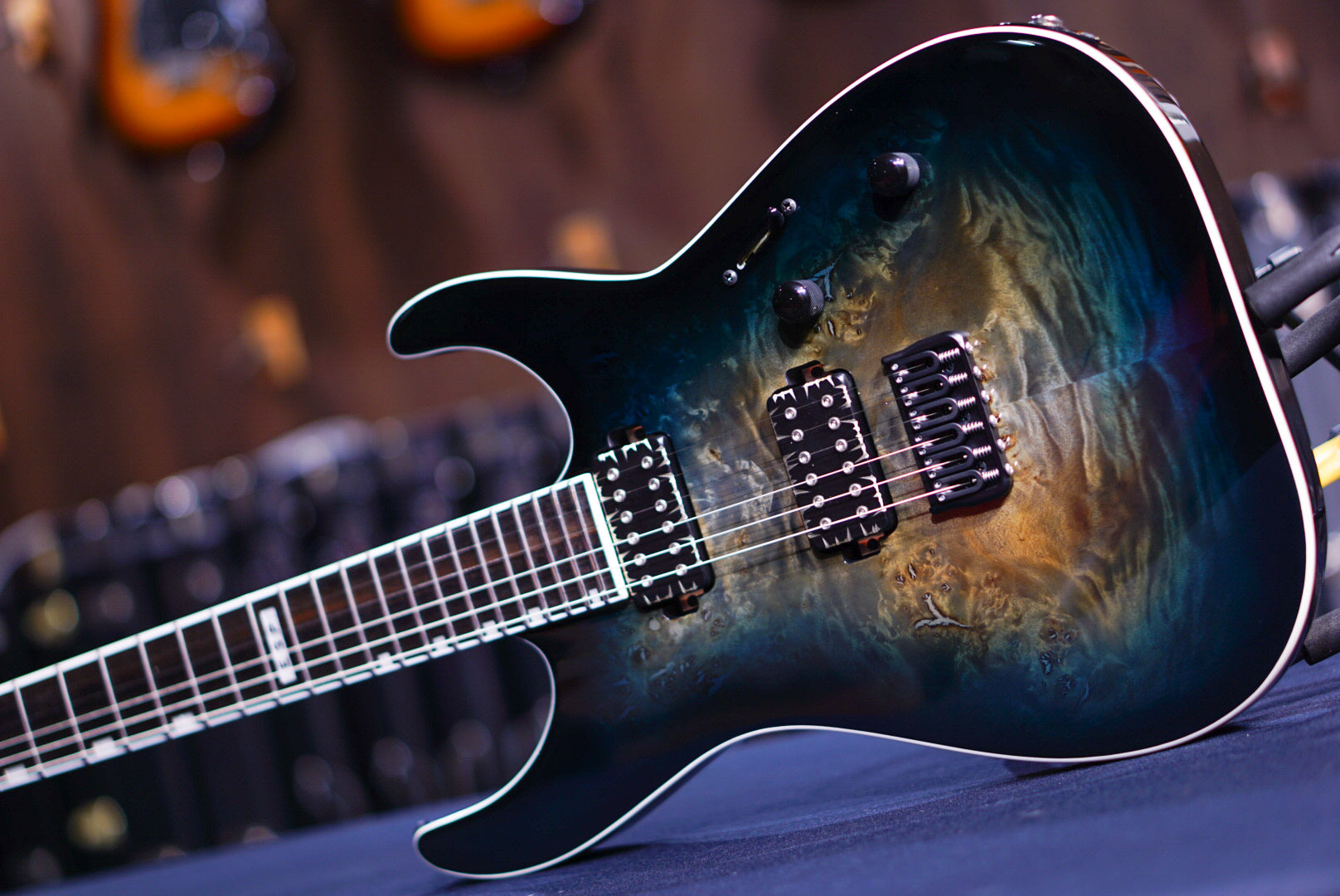 ESP E-II M-II NT HS BM Mercury Blue Burst