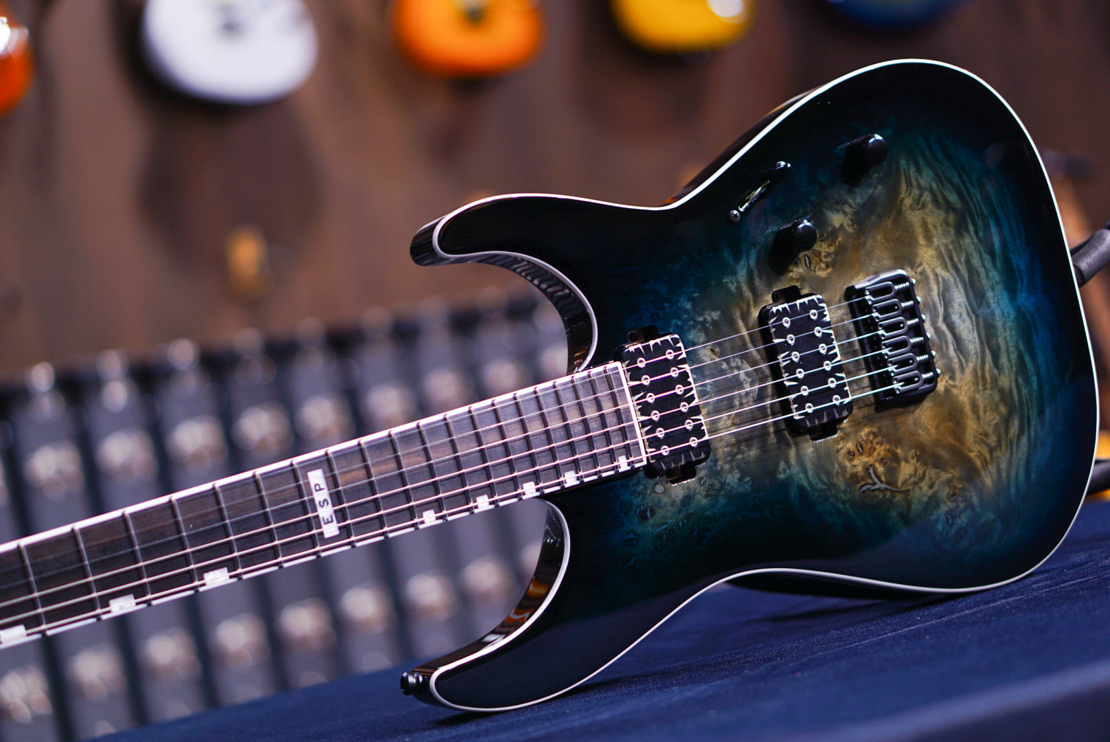 ESP E-II M-II NT HS BM Mercury Blue Burst