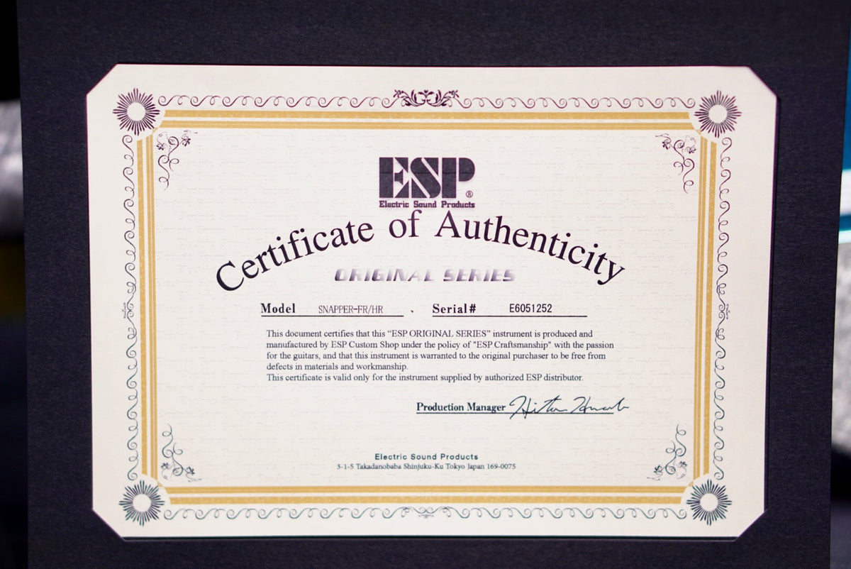 ESP Original Snapper FR Liquid metal silver E6051252
