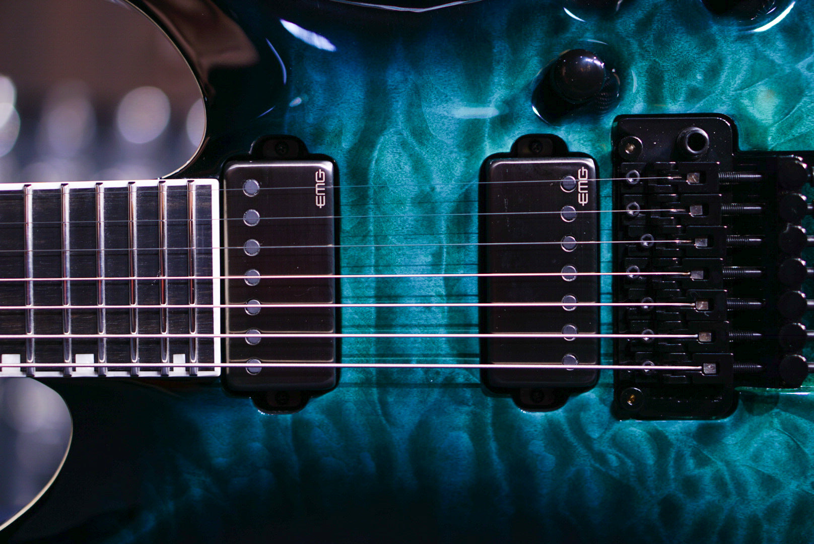 ESP E-II HORIZON FR-7 BLACK TURQUOISE BURST ES0573233