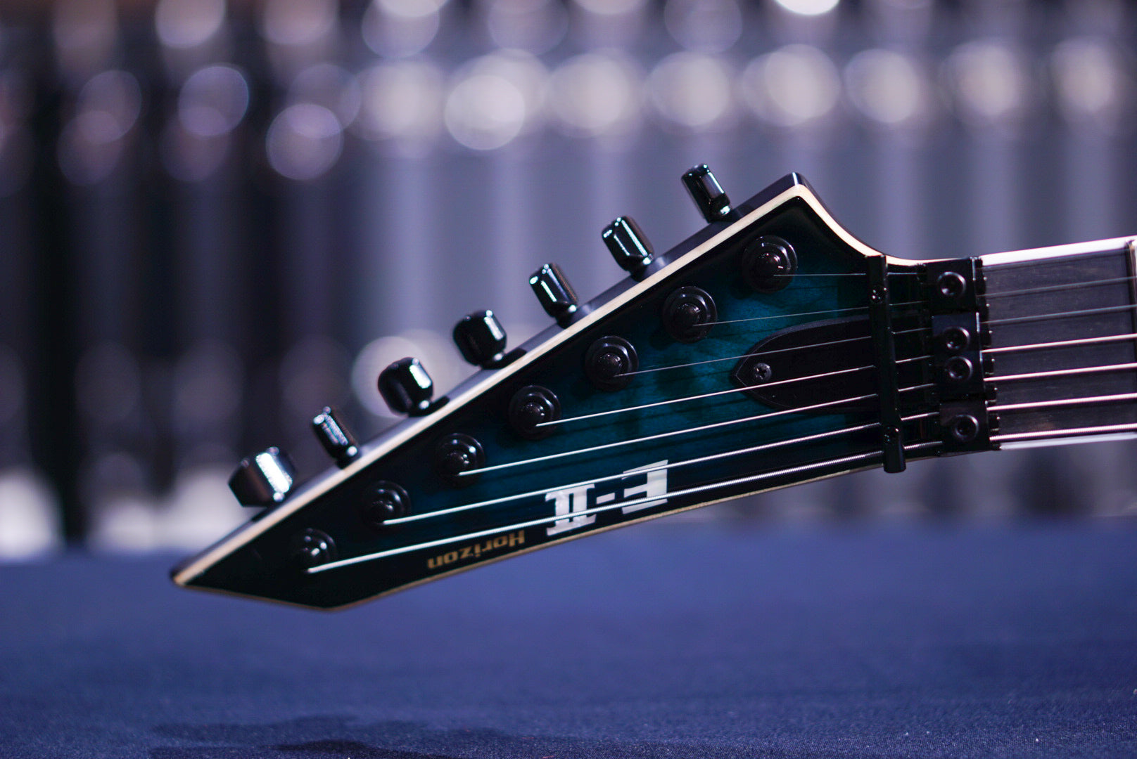 ESP E-II HORIZON FR-7 BLACK TURQUOISE BURST ES0573233