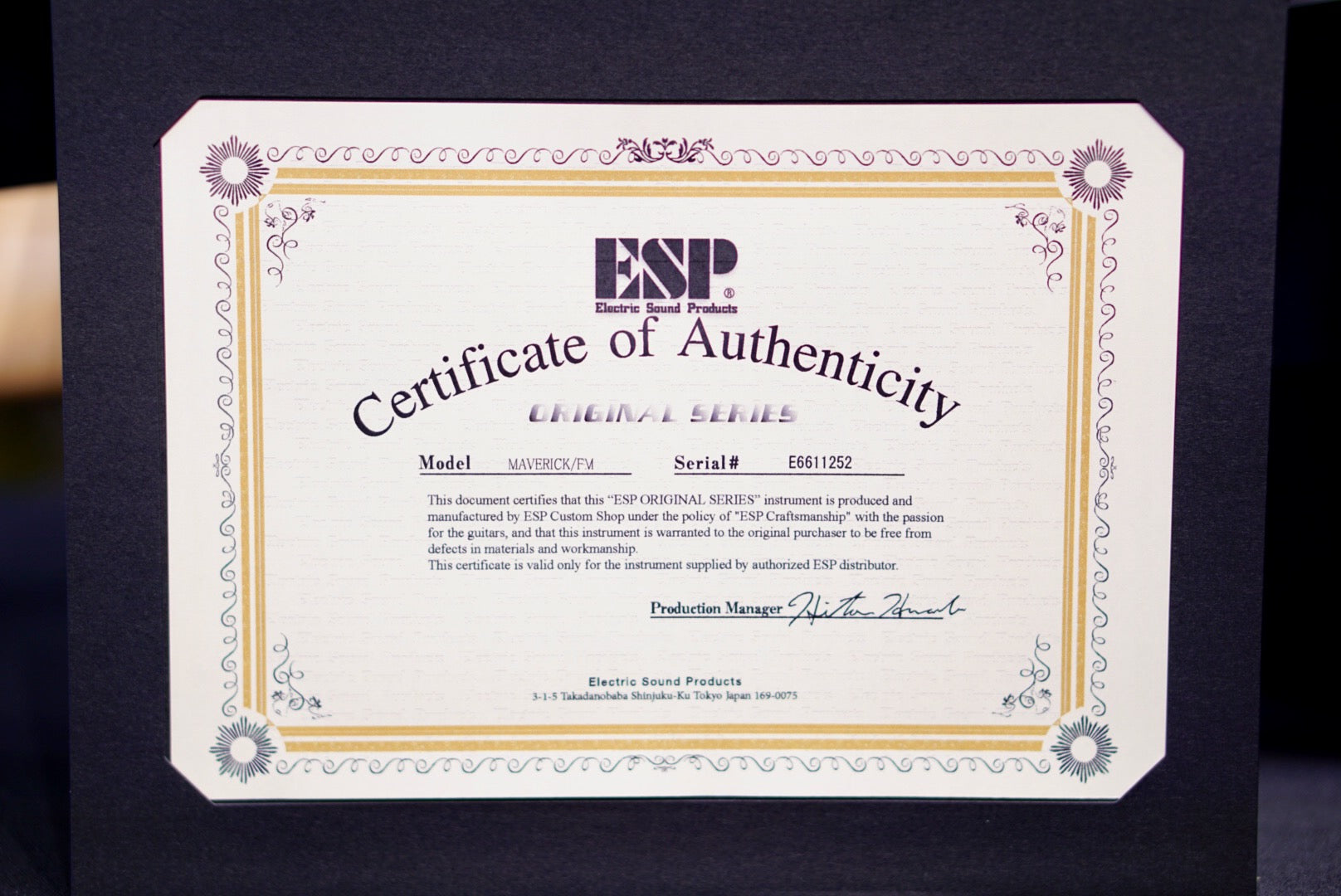 ESP Maverick Glitter storm blue E6611252 V2