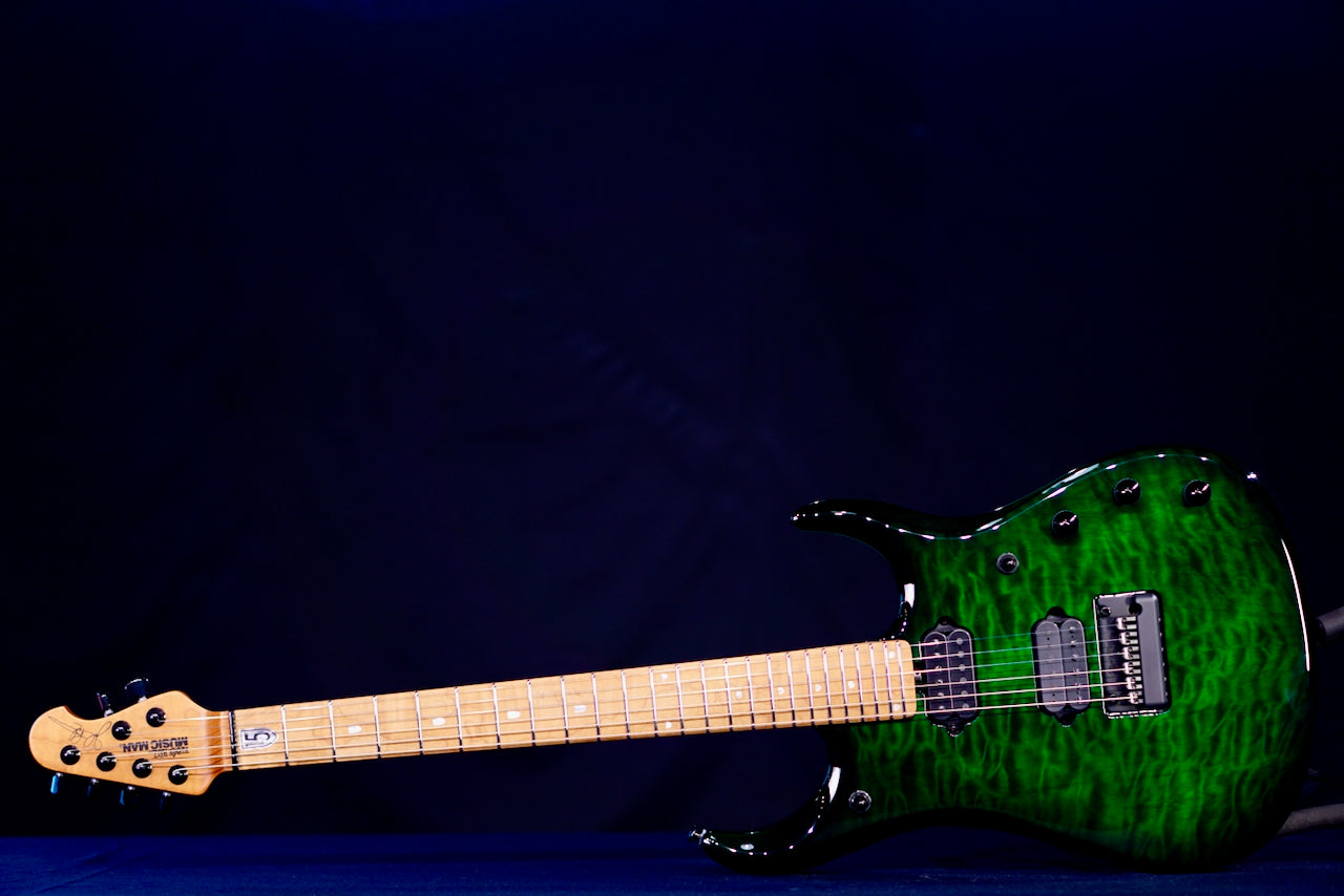 Ernie Ball Music Man JP15 Green Tiger Quilt H08477
