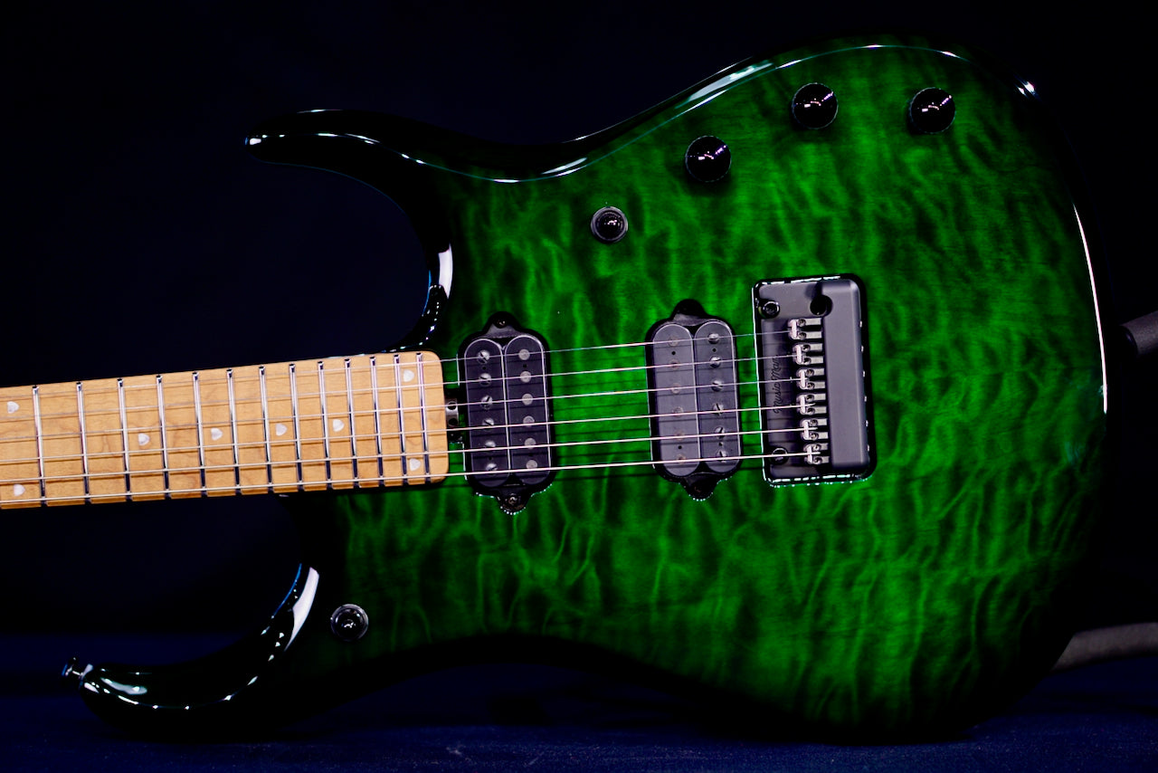 Ernie Ball Music Man JP15 Green Tiger Quilt H08477