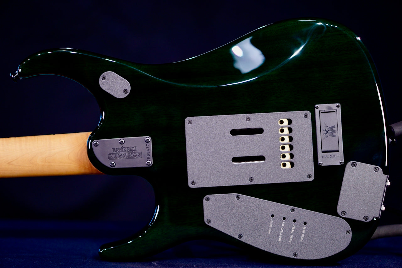 Ernie Ball Music Man JP15 Green Tiger Quilt H08477