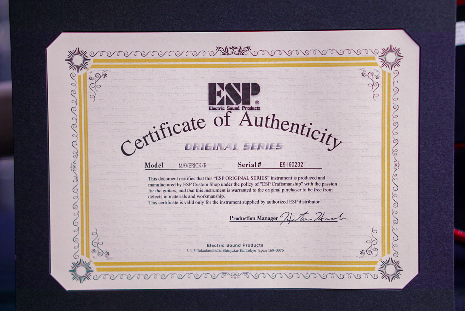 ESP original Maverick Candy Apple Red E9160232