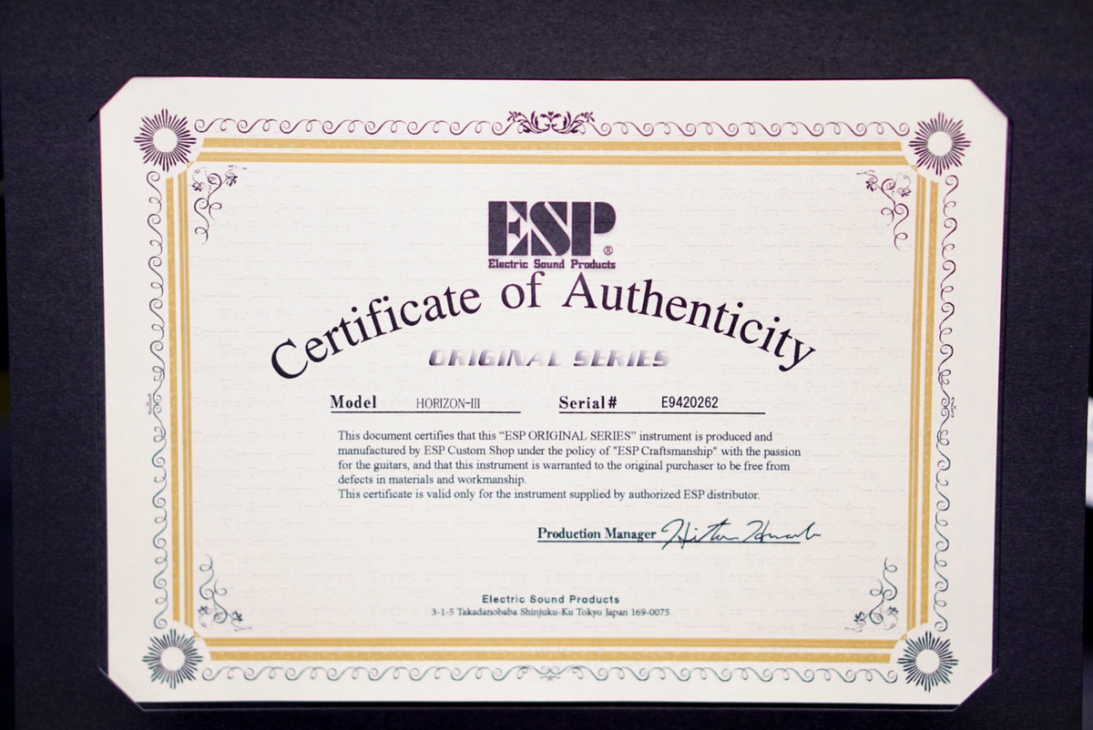 ESP Original Horizon III Glitter storm Black E9420262