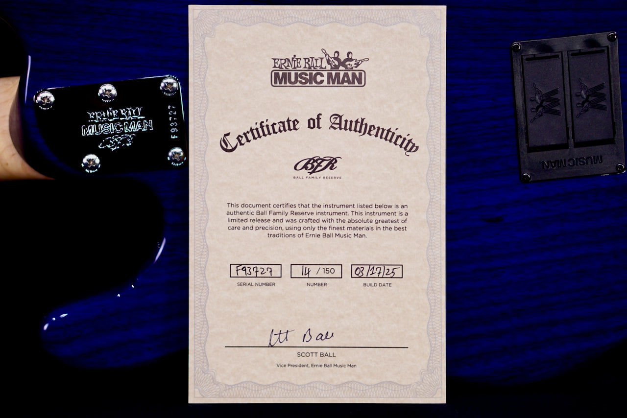 Ernie Ball Music Man StingRay BFR Paua Blue Burst F93727