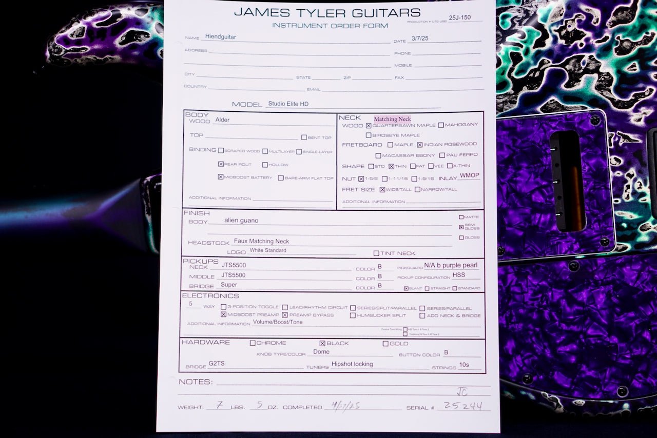 James Tyler Studio Elite HD Alien Guano rear route 25244