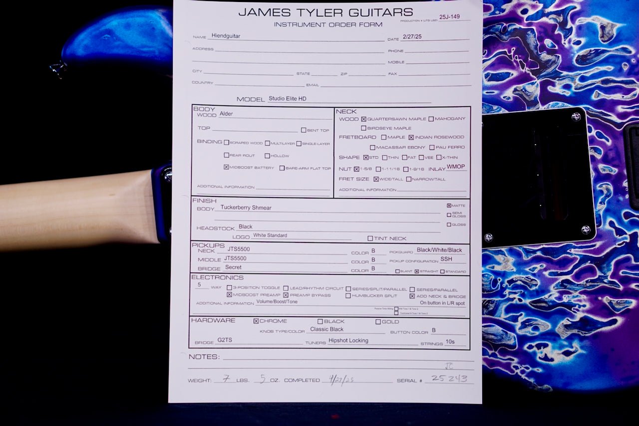 James Tyler Studio Elite HD Tuckerberry Shmear 25243