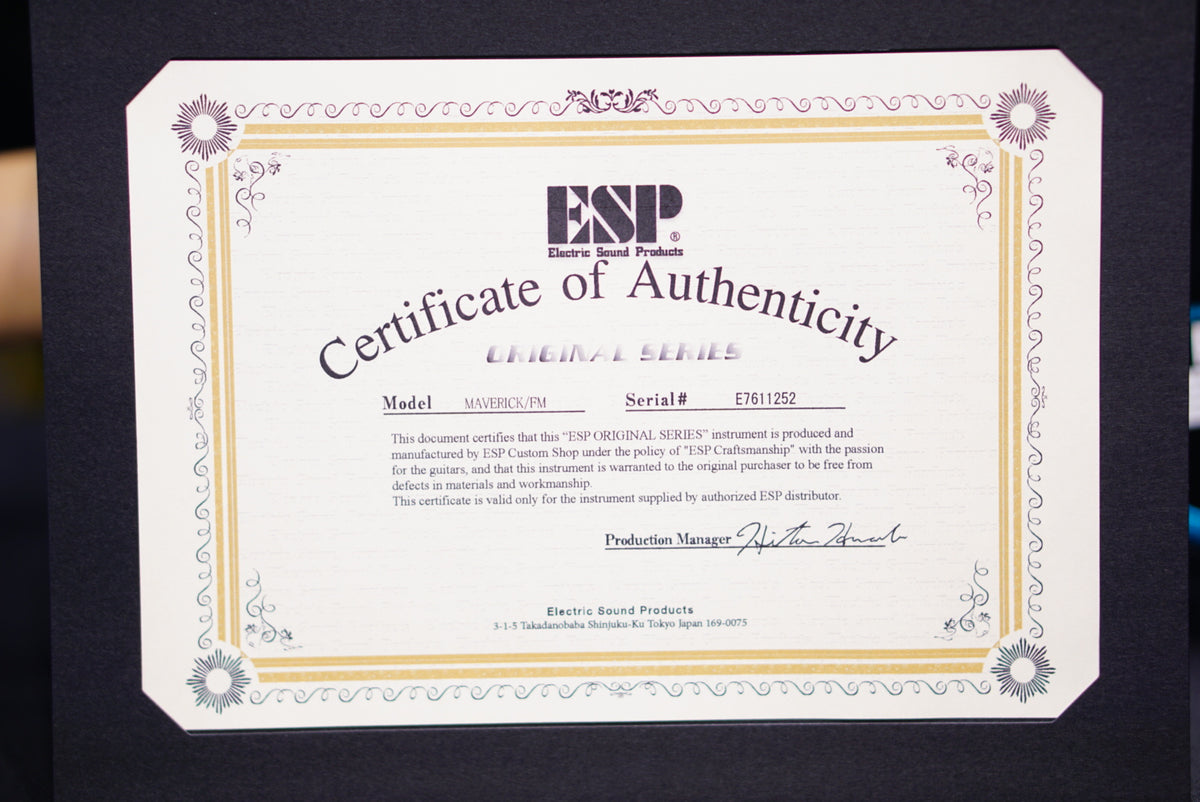 ESP Maverick Liquid Metal Blue V2 E7611252