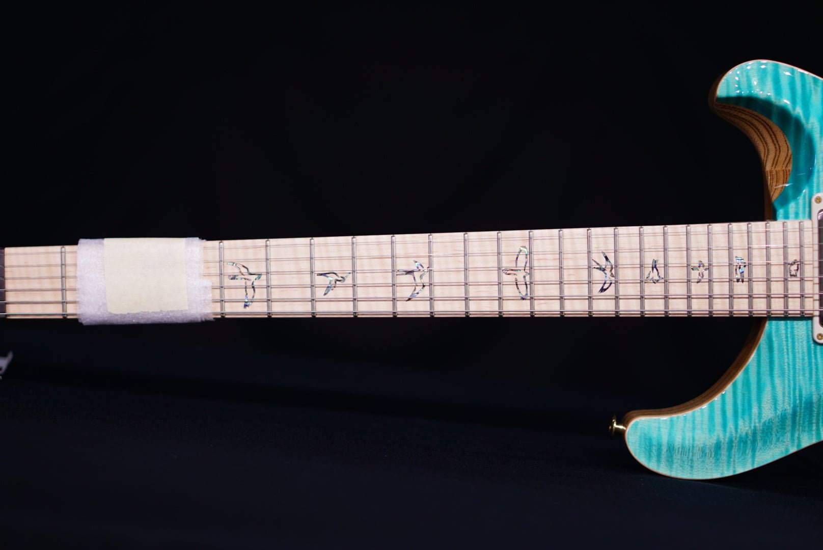 PRS Custom 24 Piezo Wood Library Artist Neck Blue Fade 0405762