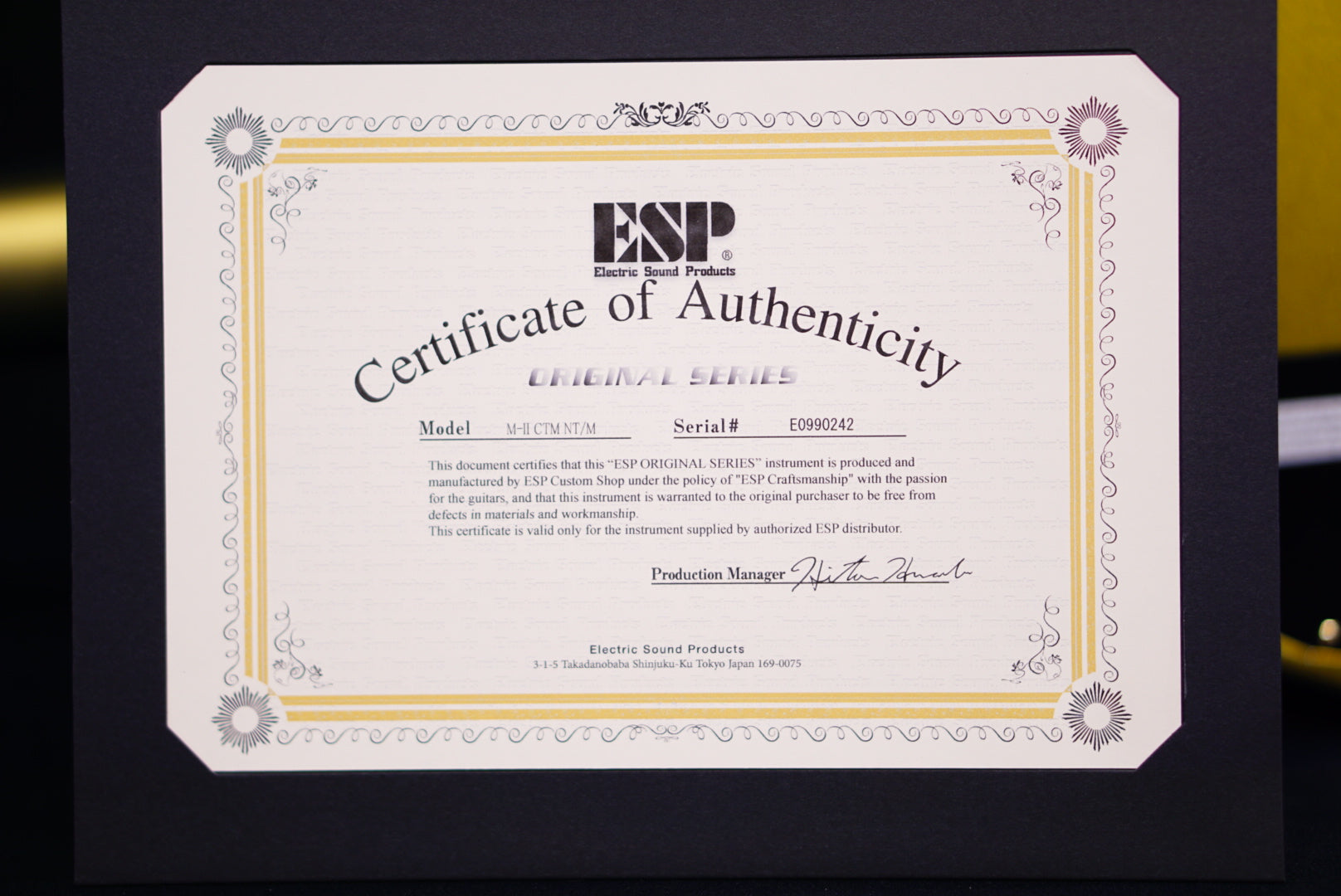 ESP Original M-II CTM NT/M Maziora/ Golsd Silver E0990242