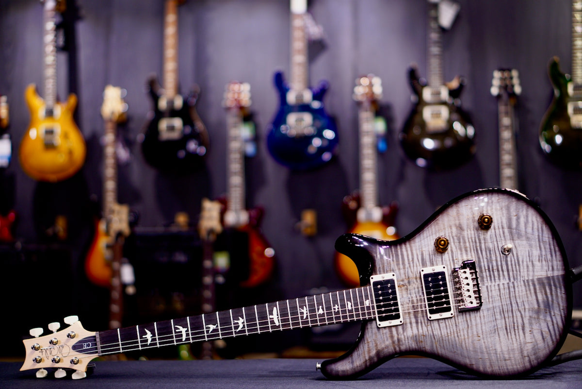 PRS CE24 Faded Gray Black Wraparound Smokeburst 0426117