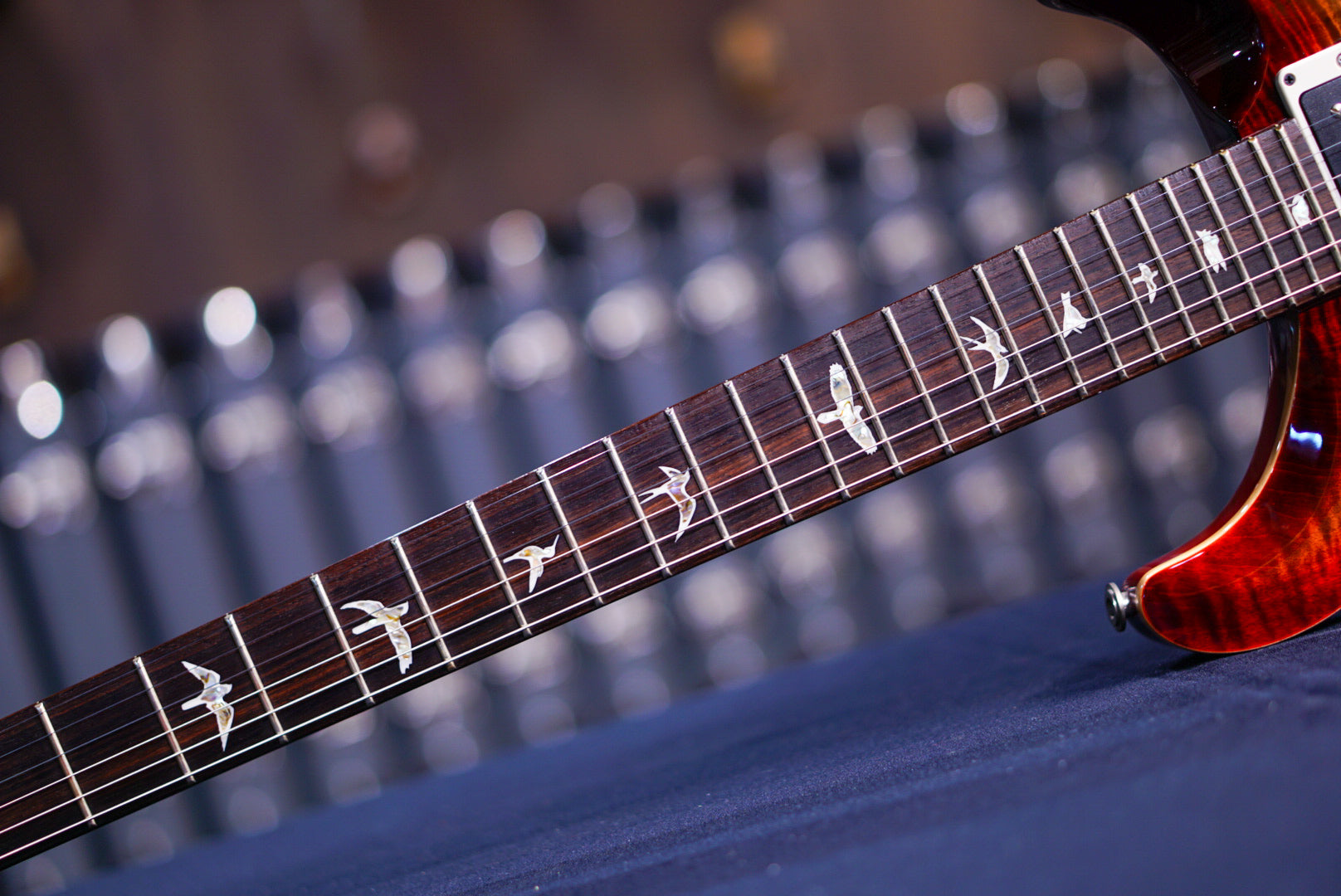 PRS Custom 24 charcoal cherry w stained flame neck 241400