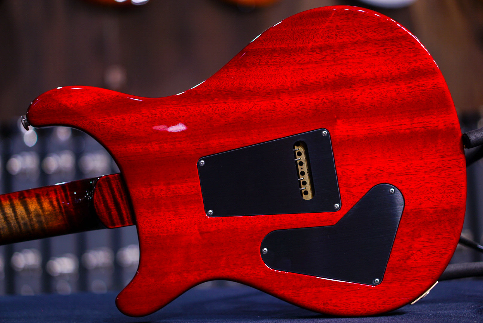 PRS Custom 24 charcoal cherry w stained flame neck 241400