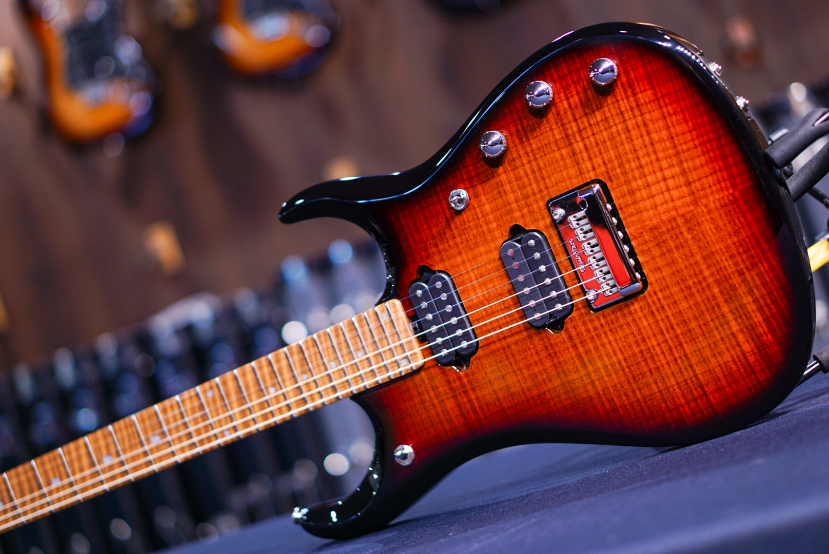 Ernie Ball Music Man JP 15 6 string Tiger Eye Flame Top H05771