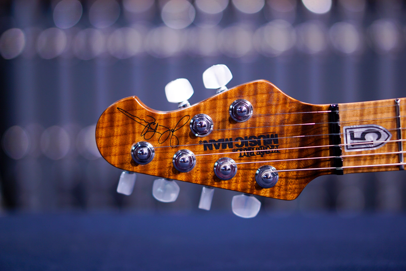 Ernie Ball Music Man JP 15 6 string Tiger Eye Flame Top H05771