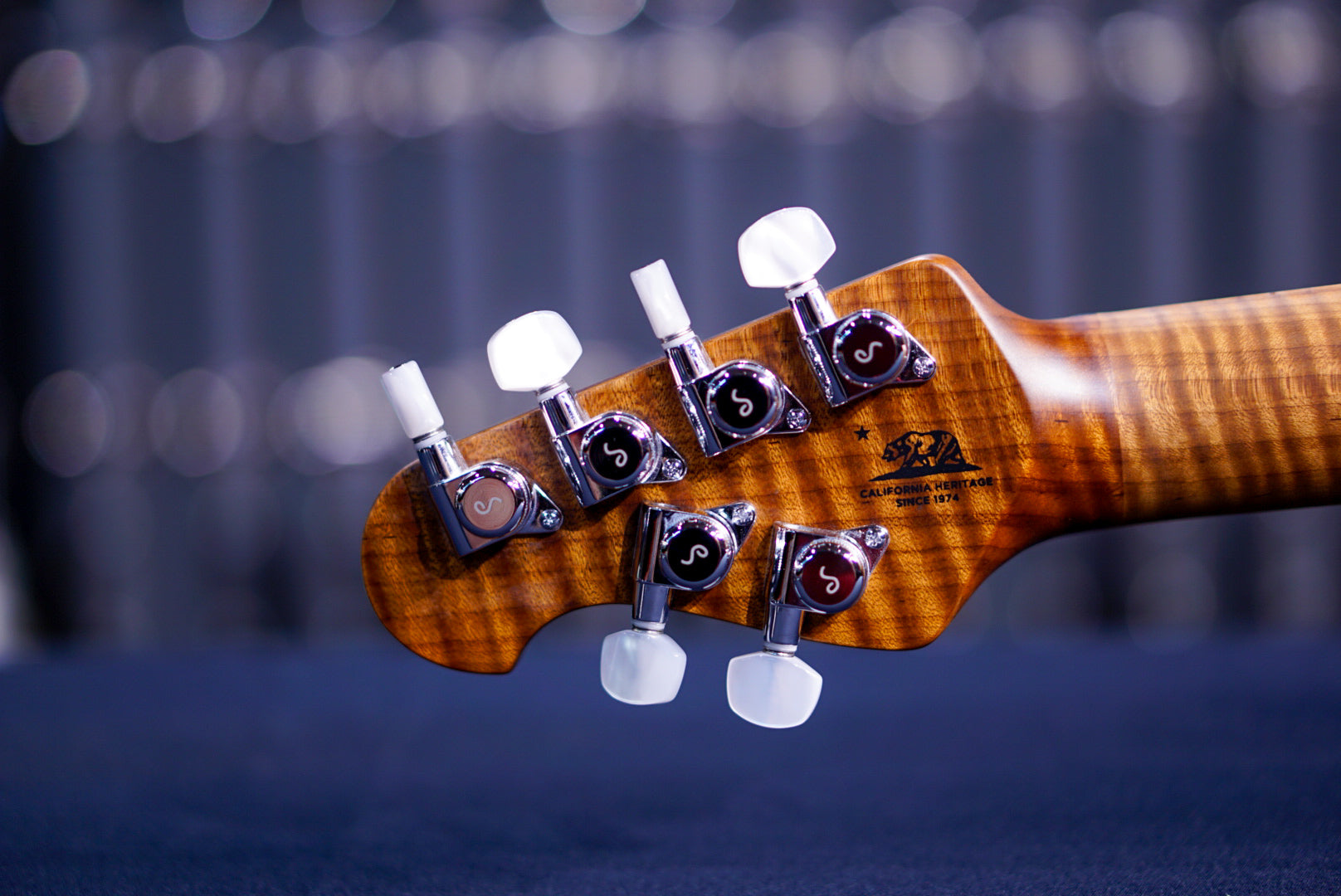 Ernie Ball Music Man JP 15 6 string Tiger Eye Flame Top H05771