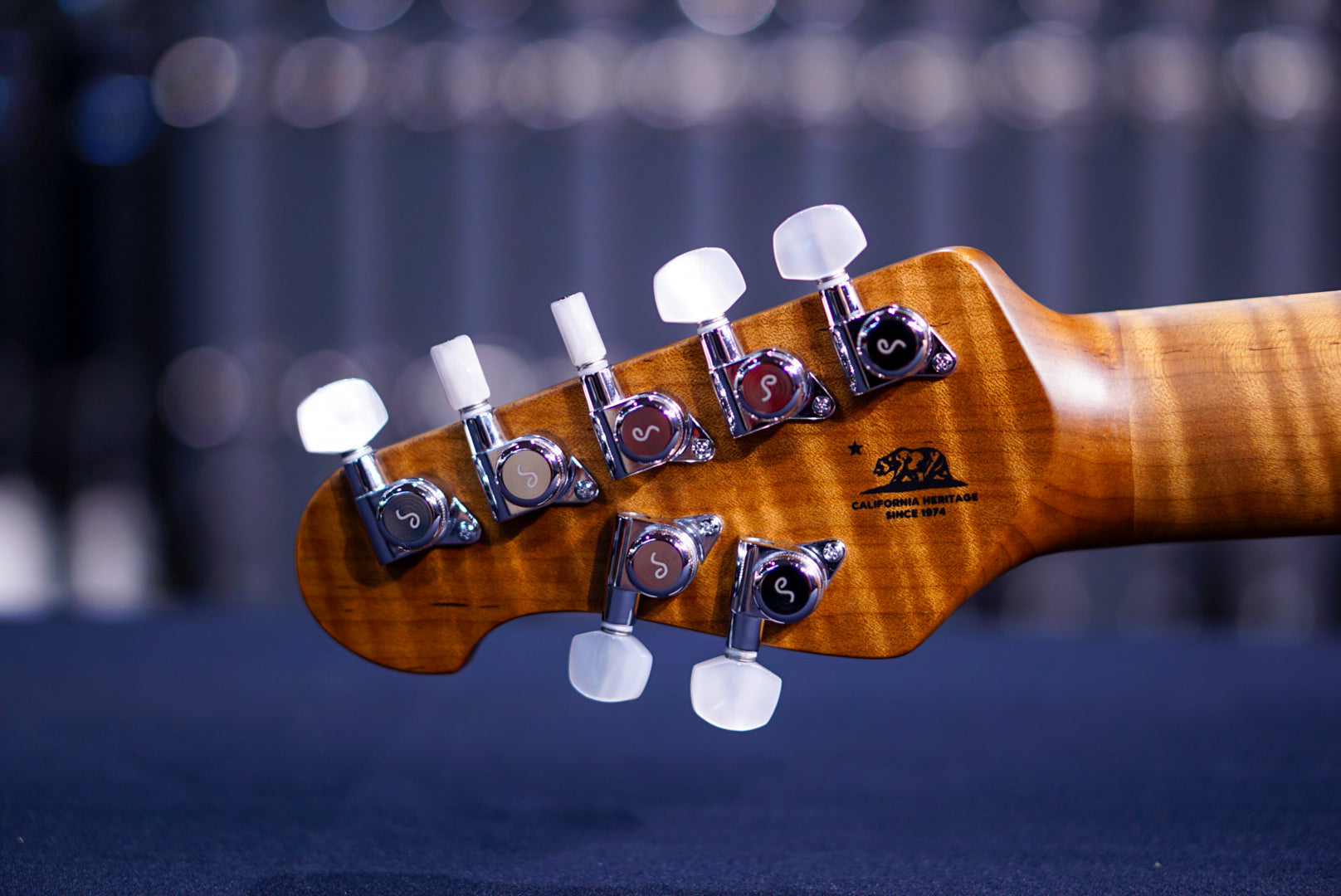 Ernie Ball Musicman JP 15 7 string Quilt tiger eye k04949