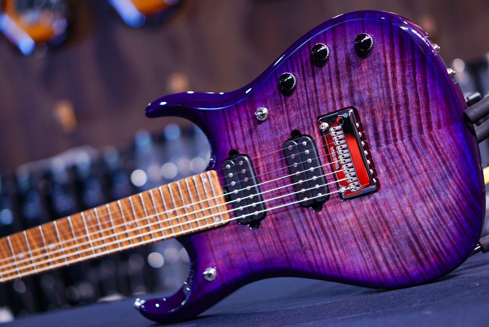 Ernie Ball Music Man JP 15 7 string flame Nebula K02779