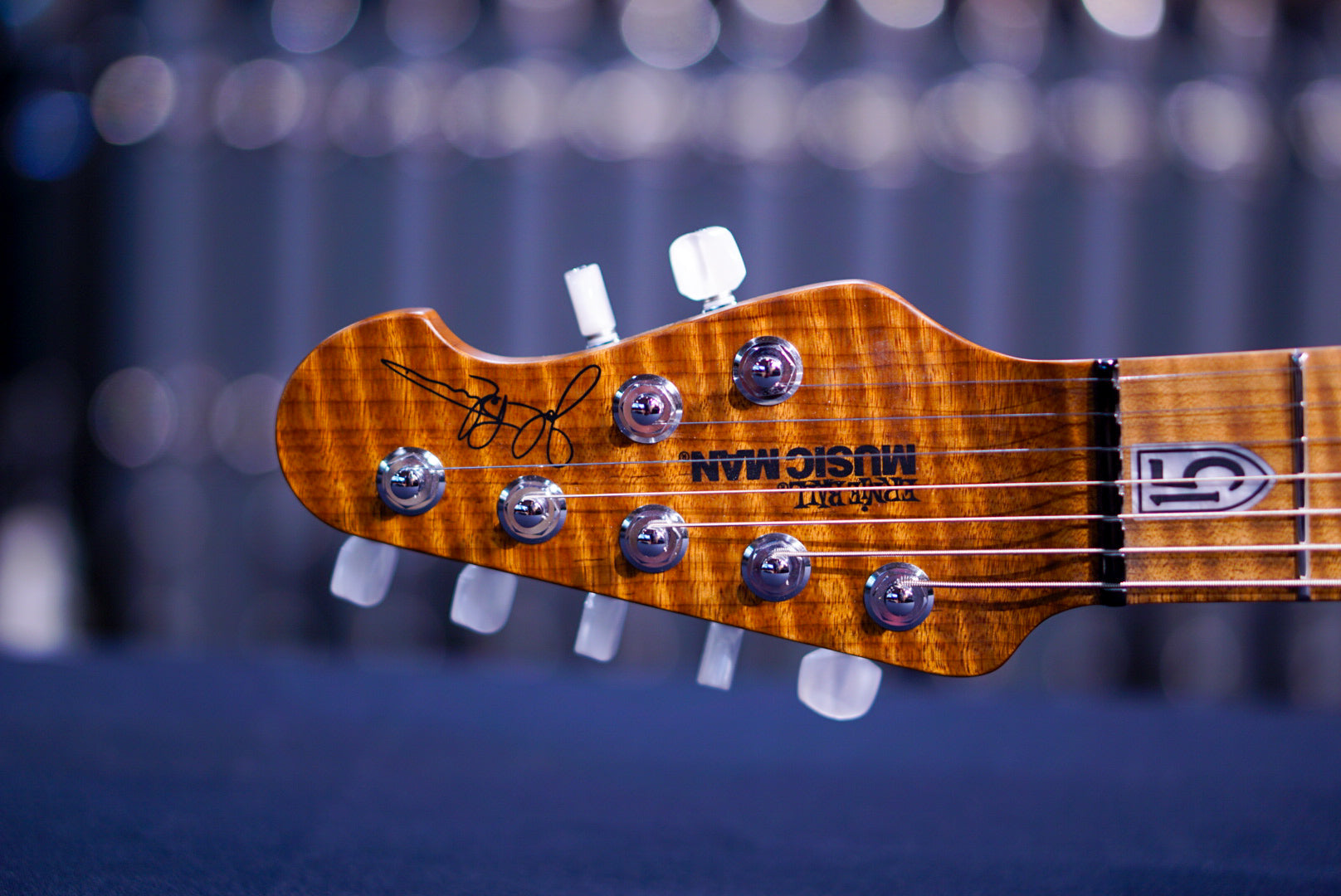 Ernie Ball Music Man JP 15 7 string flame Nebula K02779