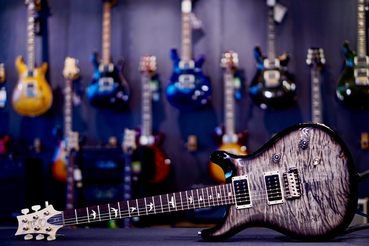 PRS CE24 Faded Gray Black Wraparound Smokeburst 0427394