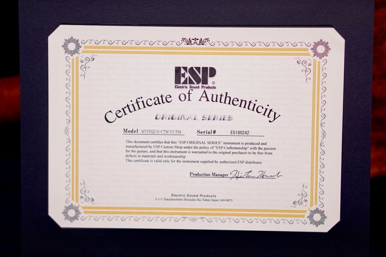 ESP Original Mystique NT Violet Orange Sunburst E5180242