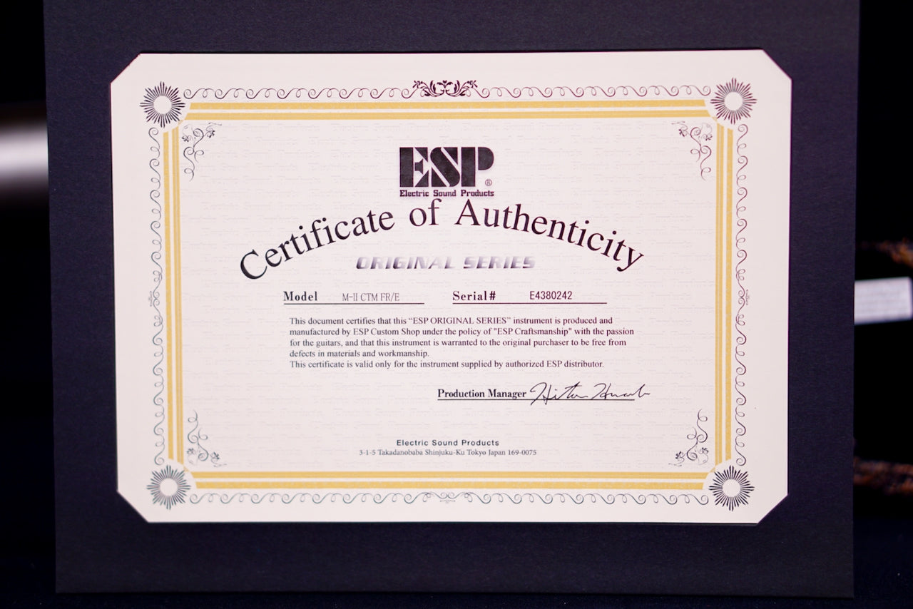 ESP Original M-II CTM FR/E Rusty Iron E4380242