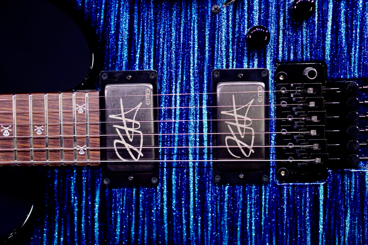ESP KH-2 kirk hammett Glitter Storm Blue Limited Ed E5610242